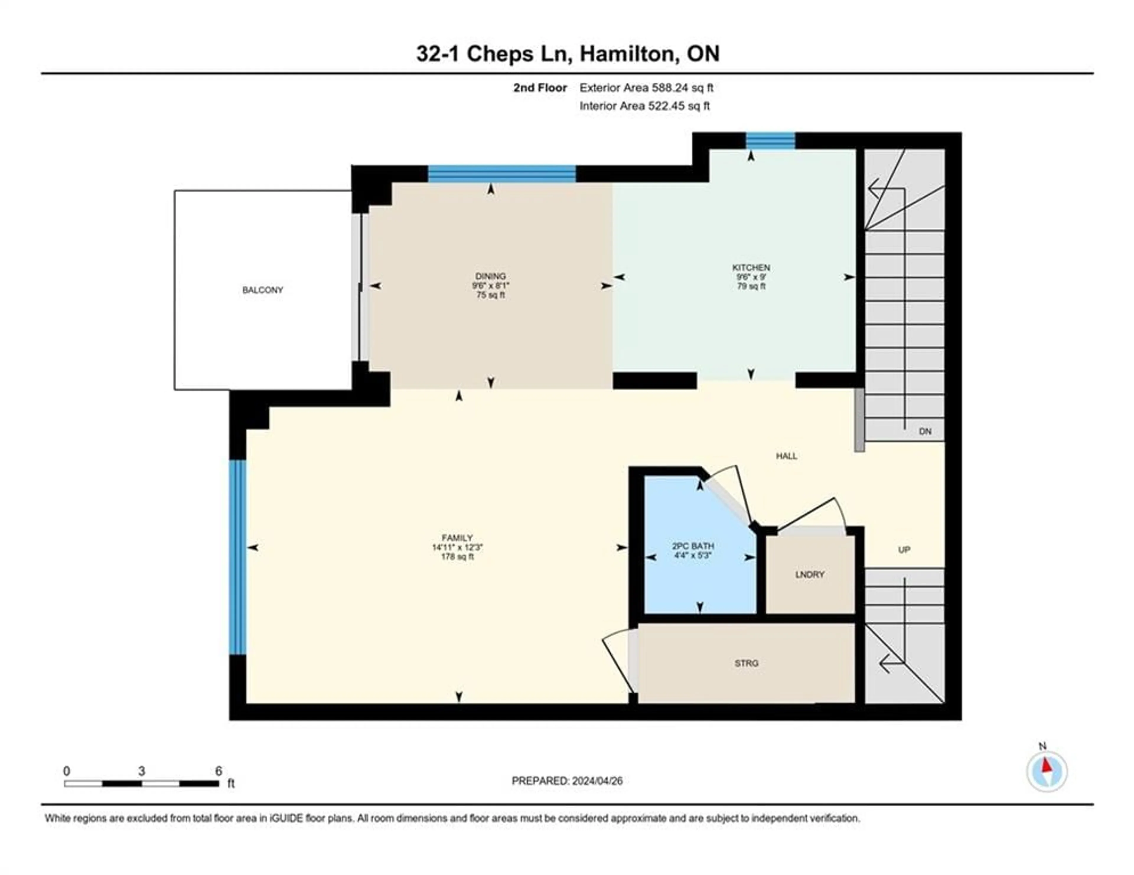 Floor plan for 1 Cheps Lane, Ancaster Ontario L9G 0G7