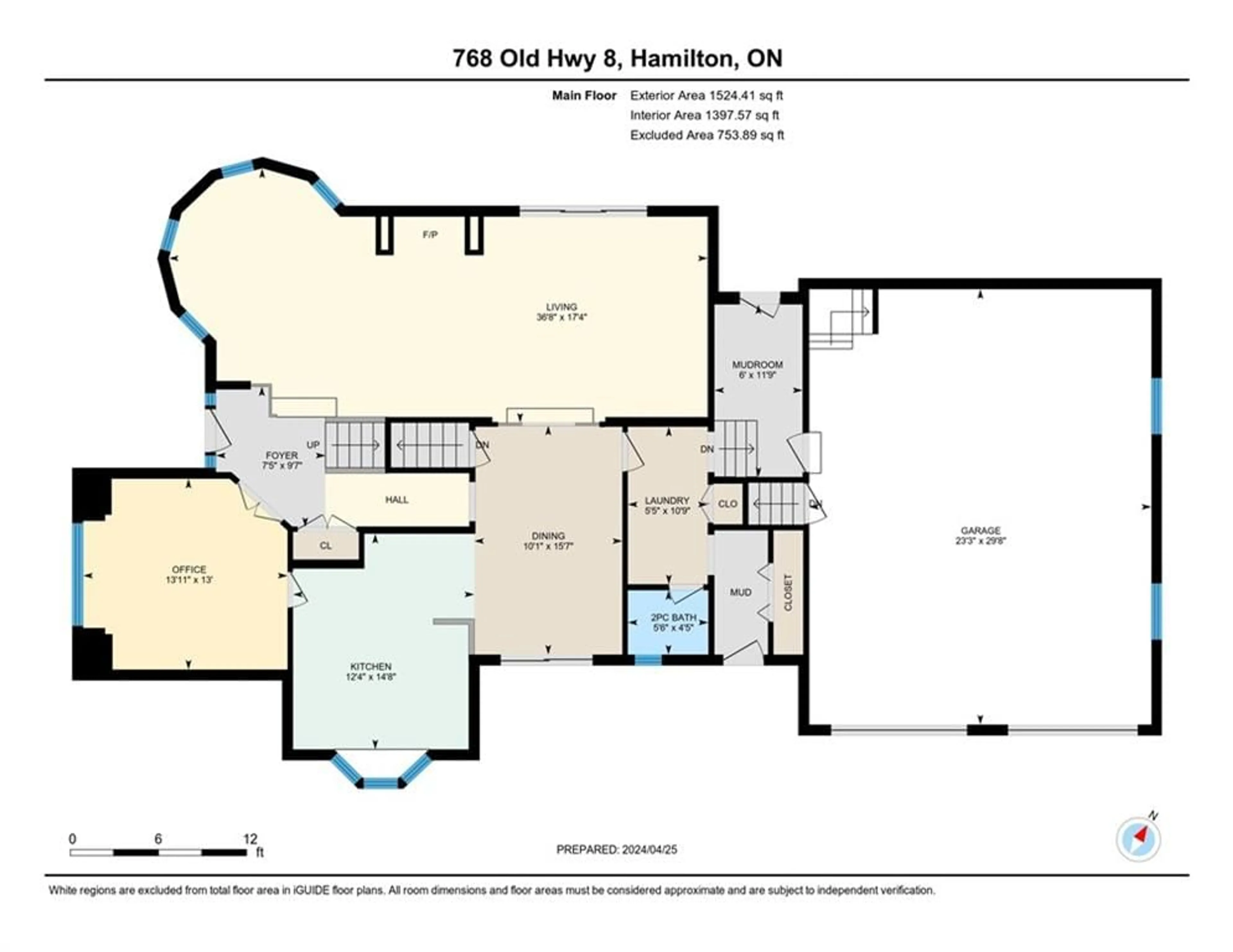 Floor plan for 768 OLD #8 Hwy, Rockton Ontario L0R 1X0