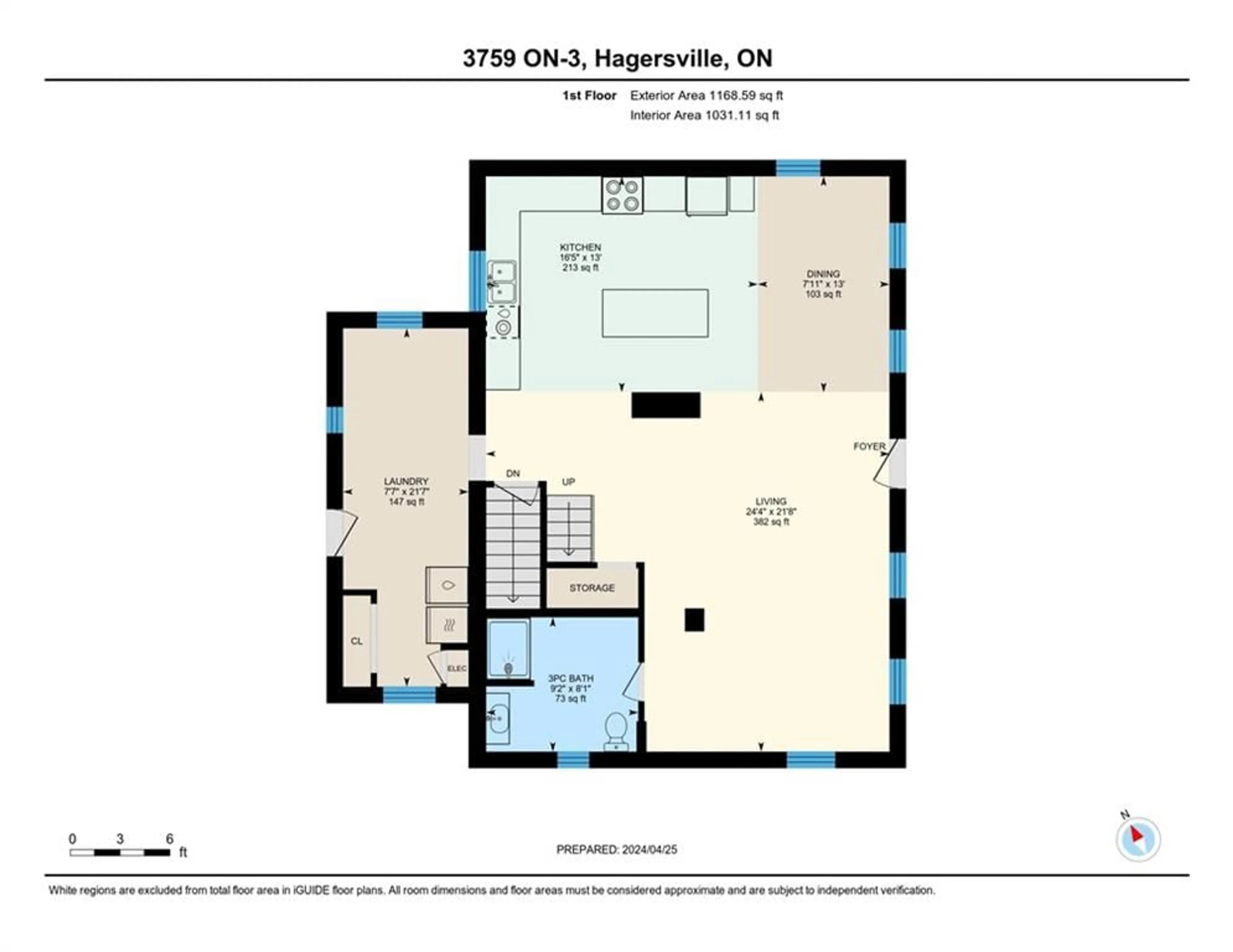 Floor plan for 3759 #3 Hwy, Hagersville Ontario N0A 1H0