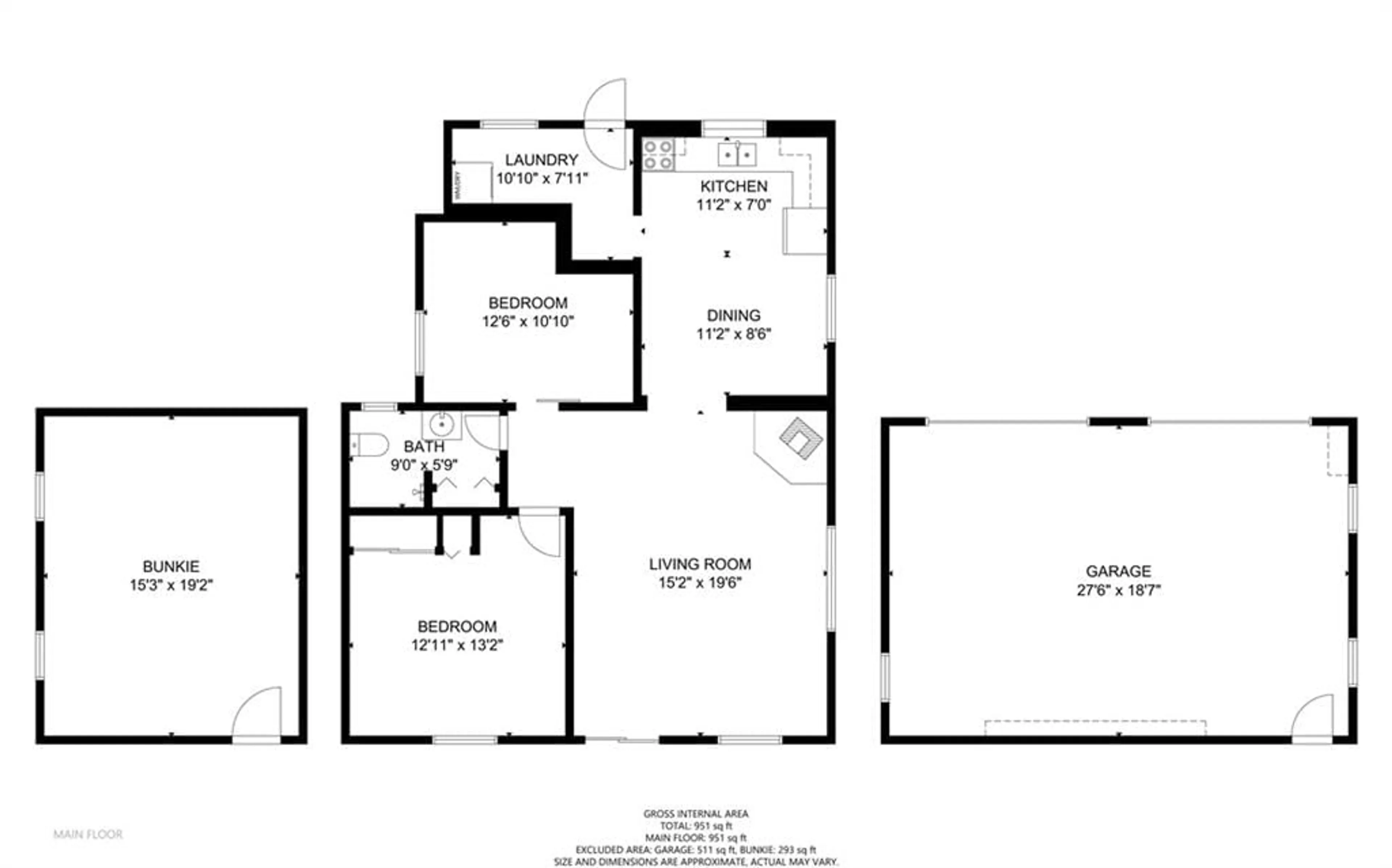 Floor plan for 61 STEWART St, MacTier Ontario P0C 1H0