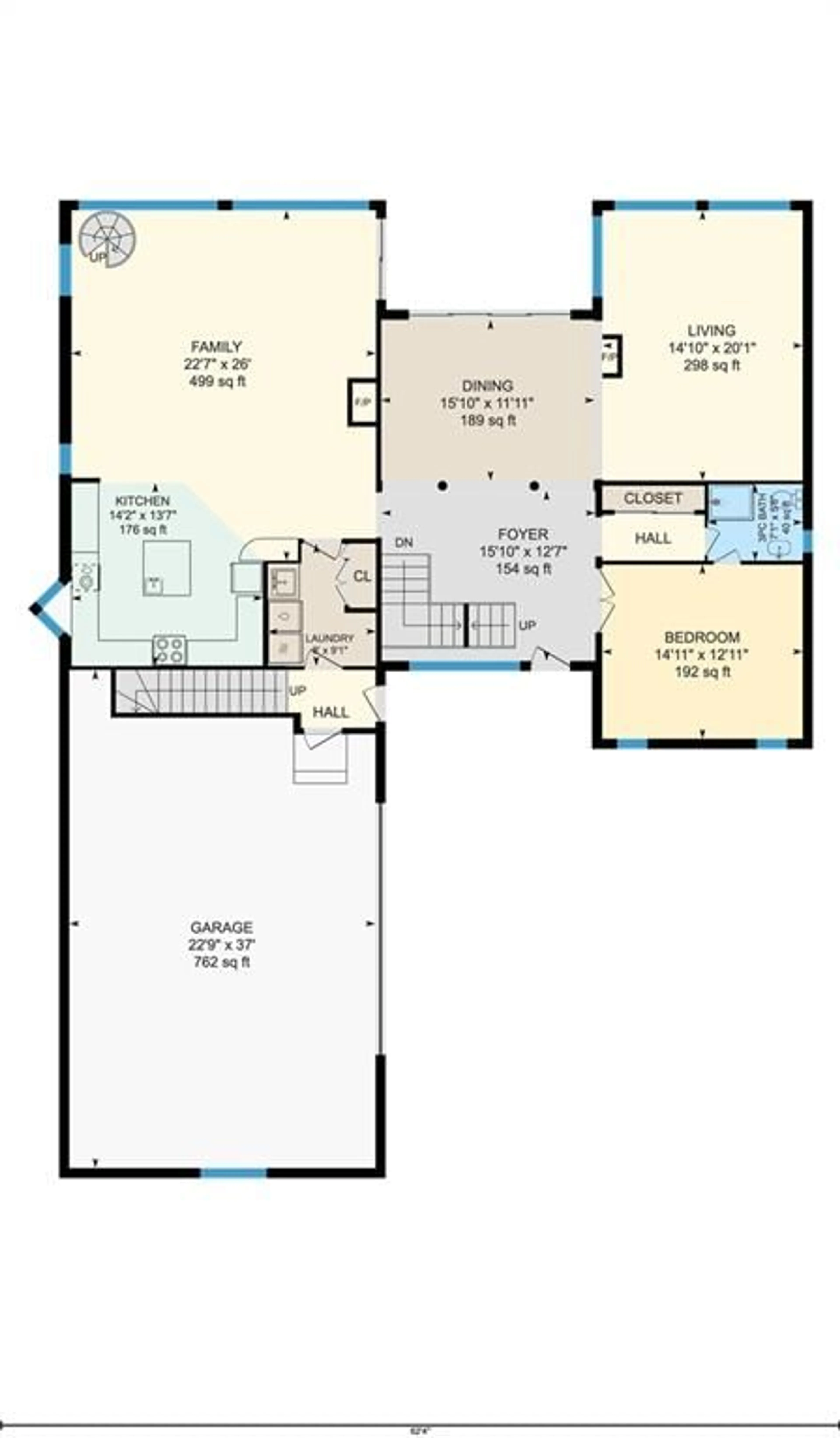 Floor plan for 134 OLIVE St, Grimsby Ontario L3M 5C8
