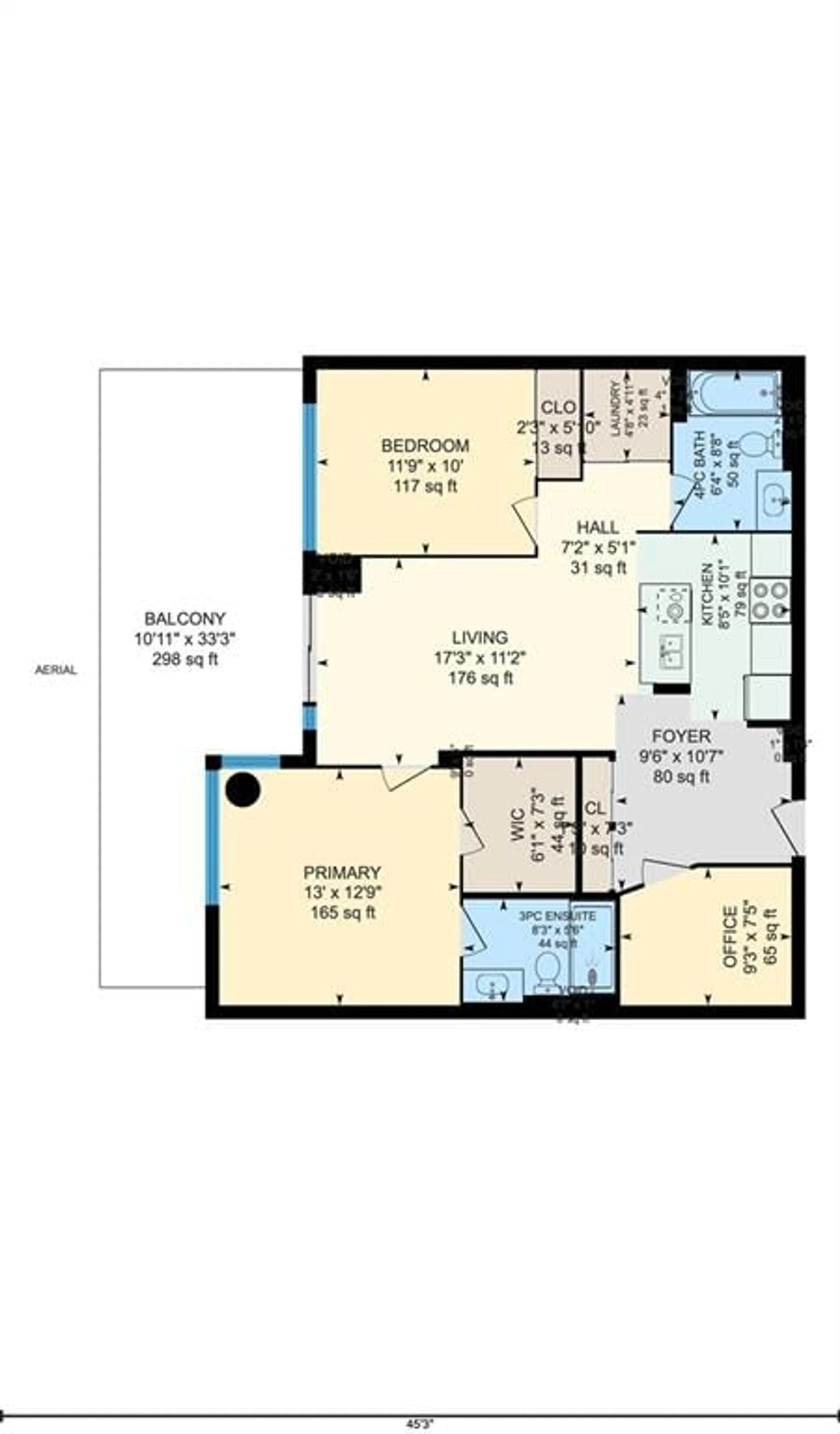 Floor plan for 550 NORTH SERVICE Rd #910, Grimsby Ontario L3M 0H9
