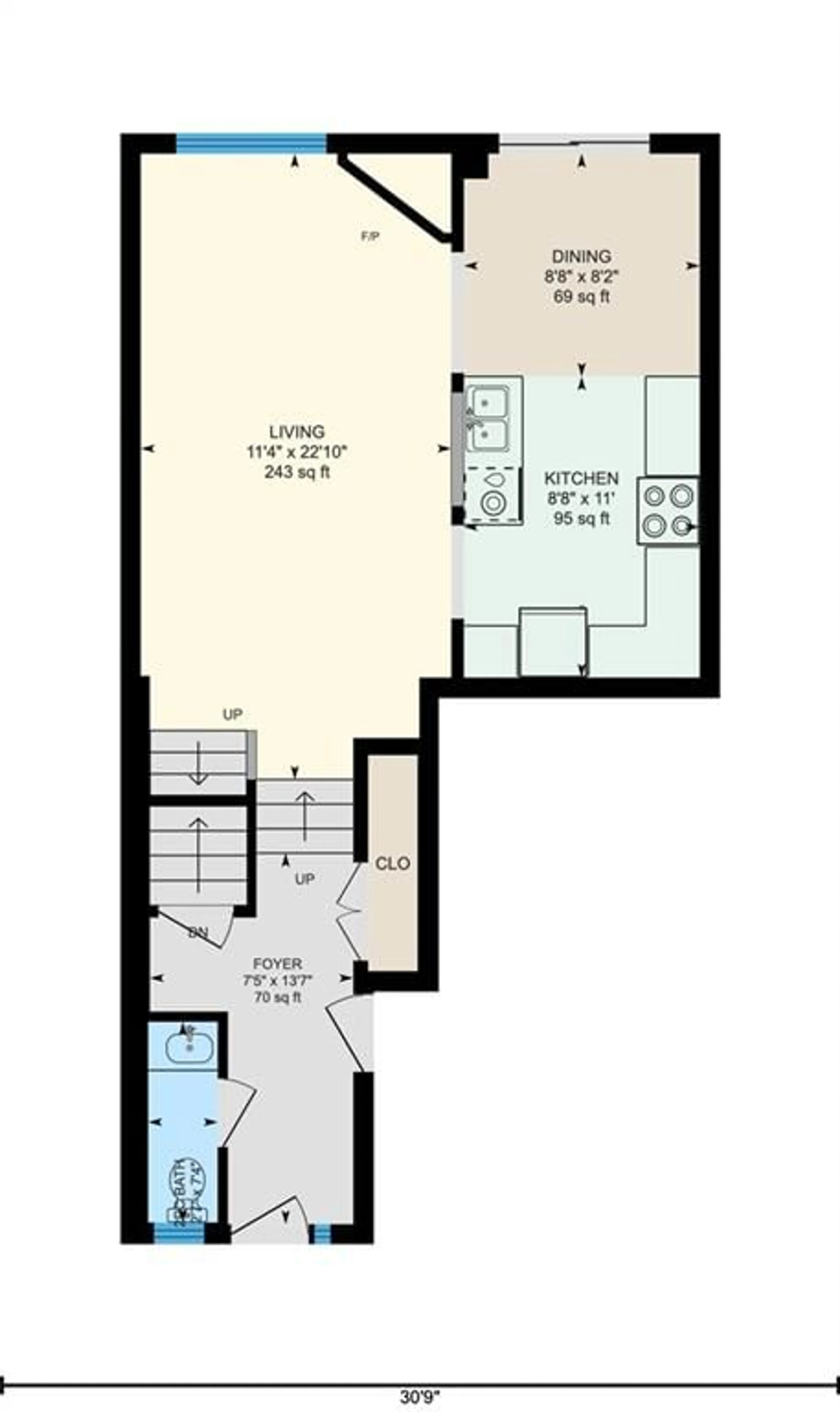 Floor plan for 8 LAKELAWN Rd #2, Grimsby Ontario L3M 0G1