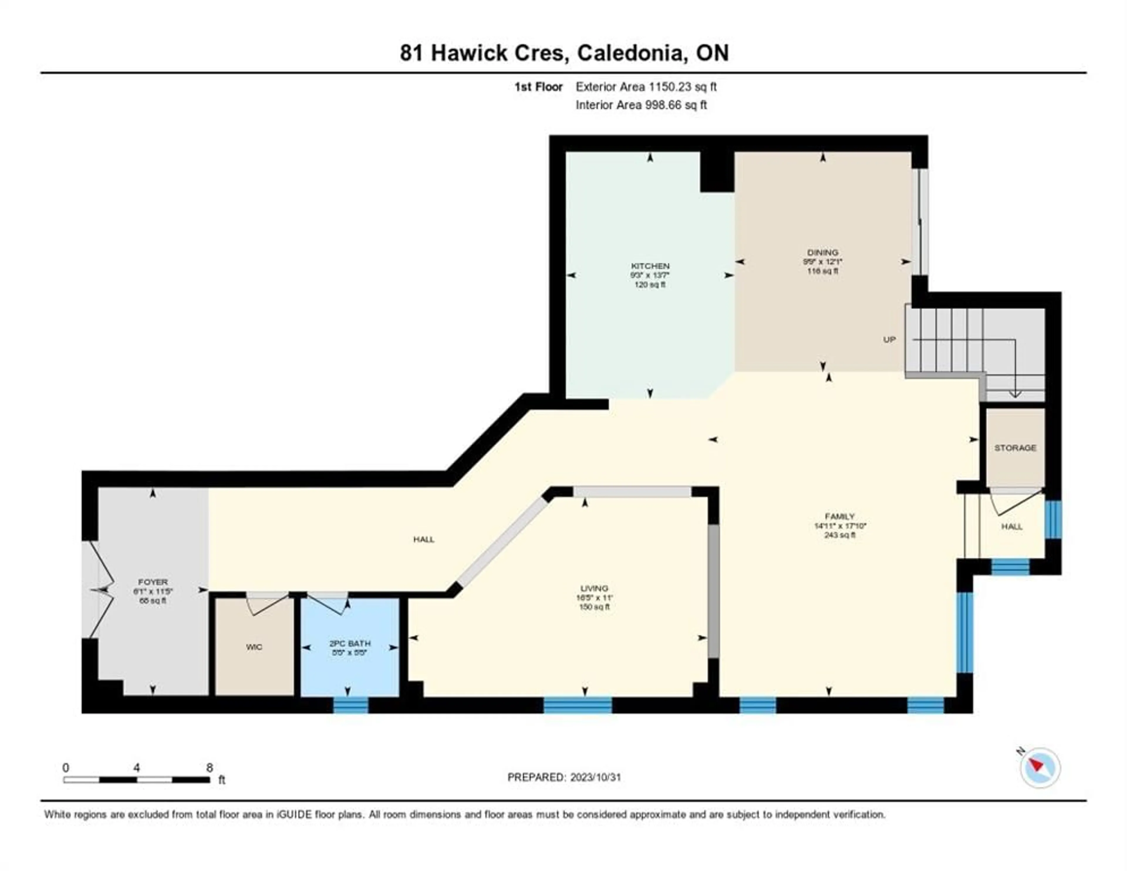 Floor plan for 81 Hawick Cres, Caledonia Ontario N3W 0G6