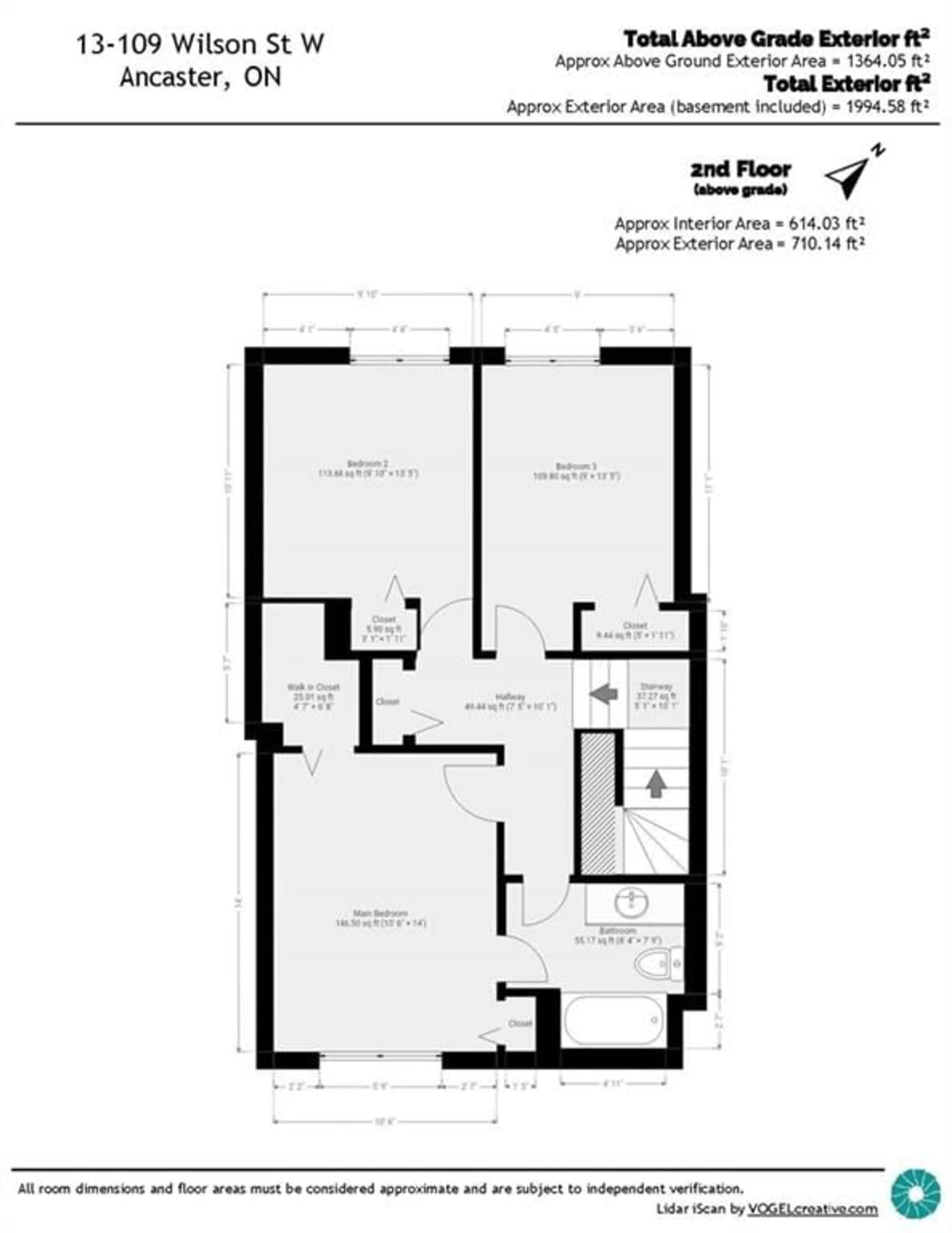 Floor plan for 109 Wilson St #13, Ancaster Ontario L8T 1P3