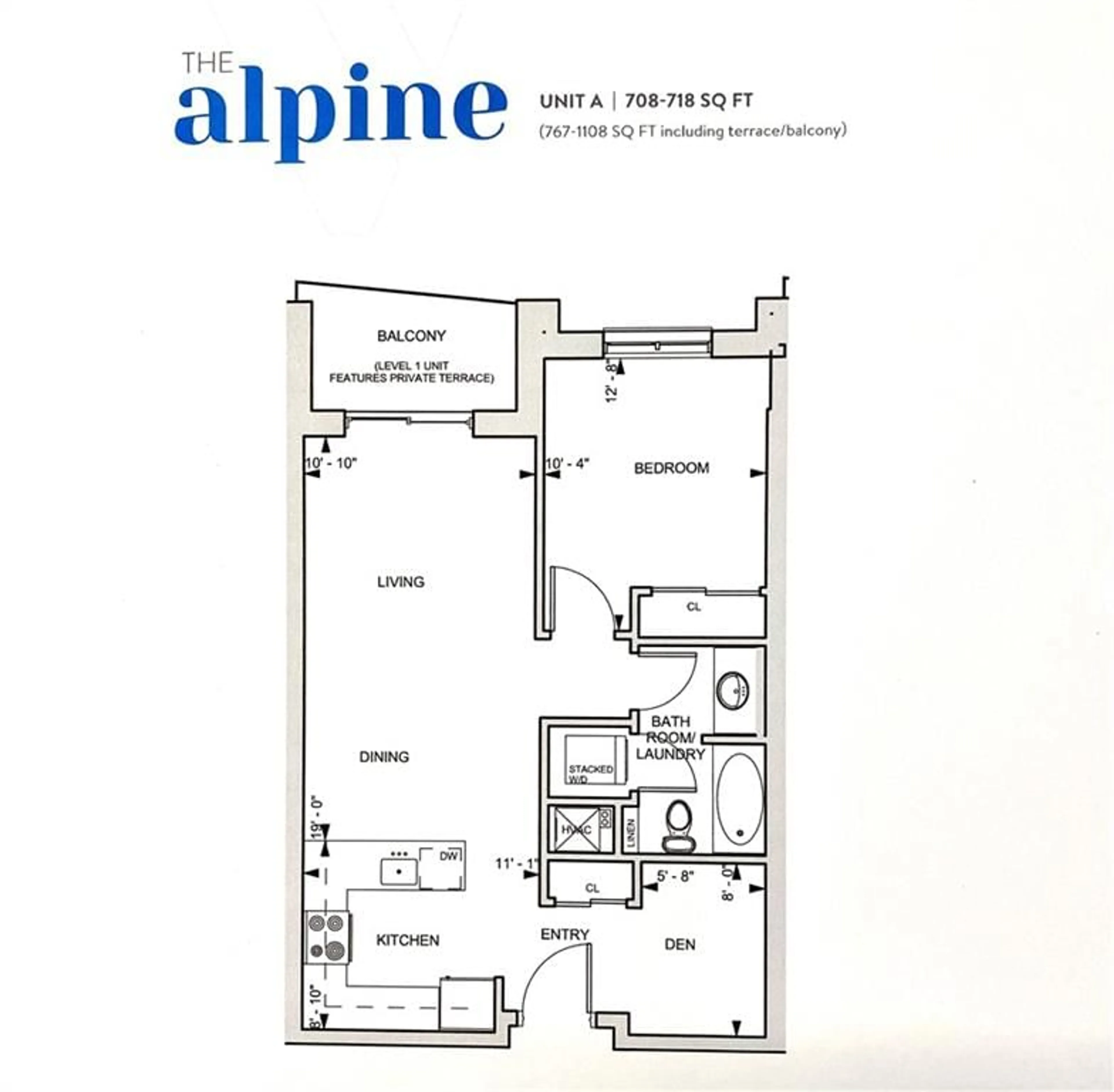 Floor plan for 30 HAMILTON St #506, Waterdown Ontario L0R 2H4