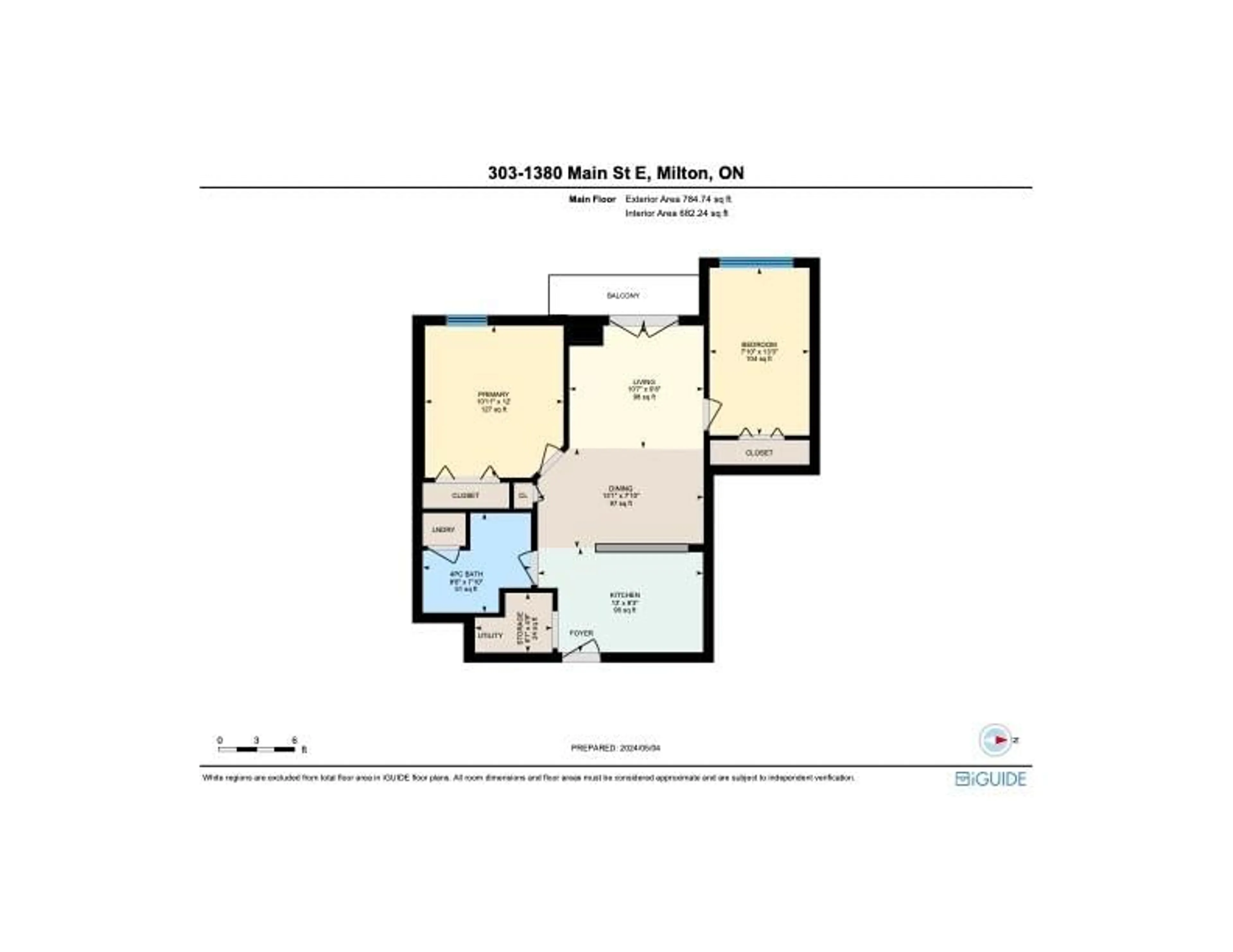 Floor plan for 1380 Main St #303, Milton Ontario L9T 7S4