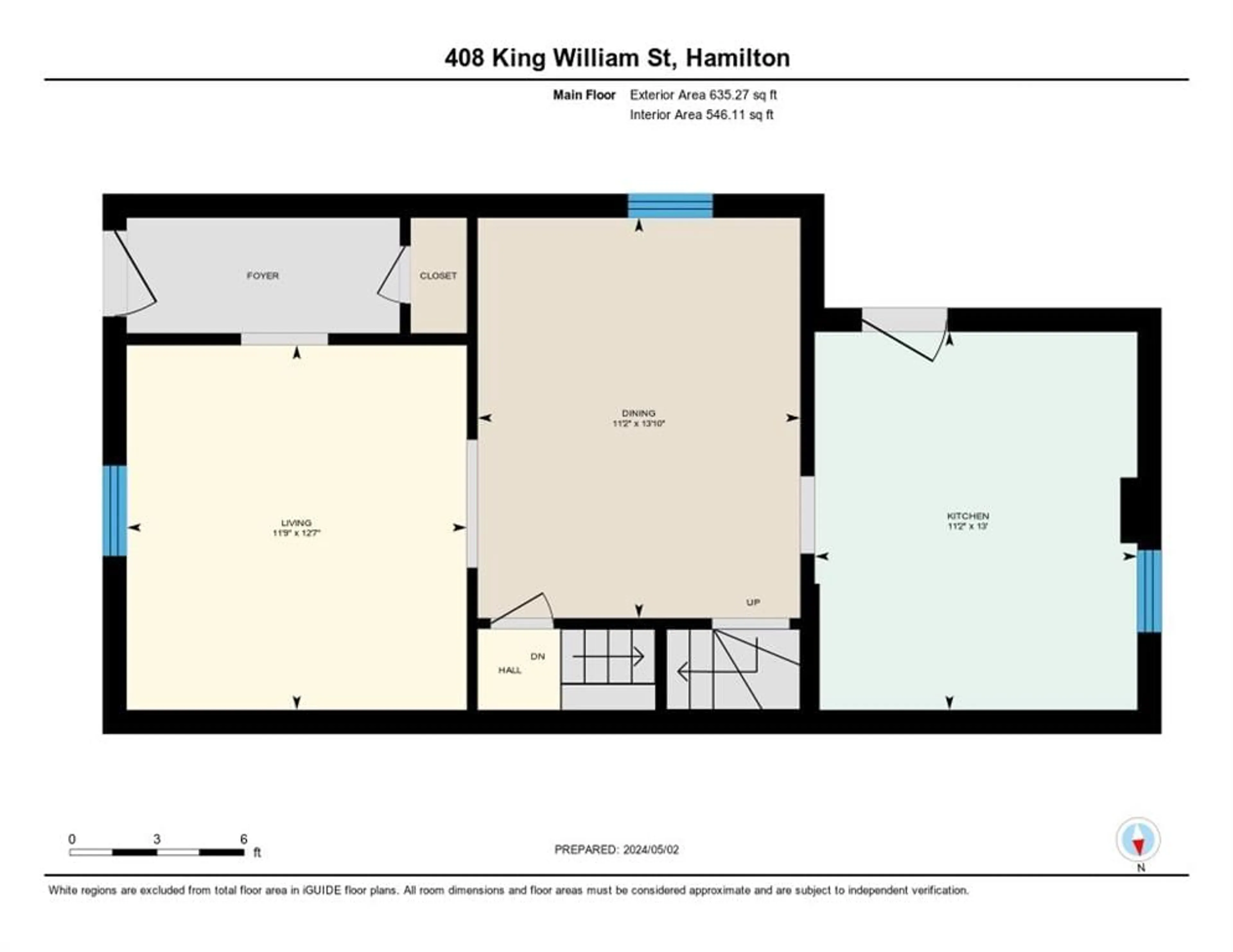 Floor plan for 408 KING WILLIAM St, Hamilton Ontario L8L 1P7