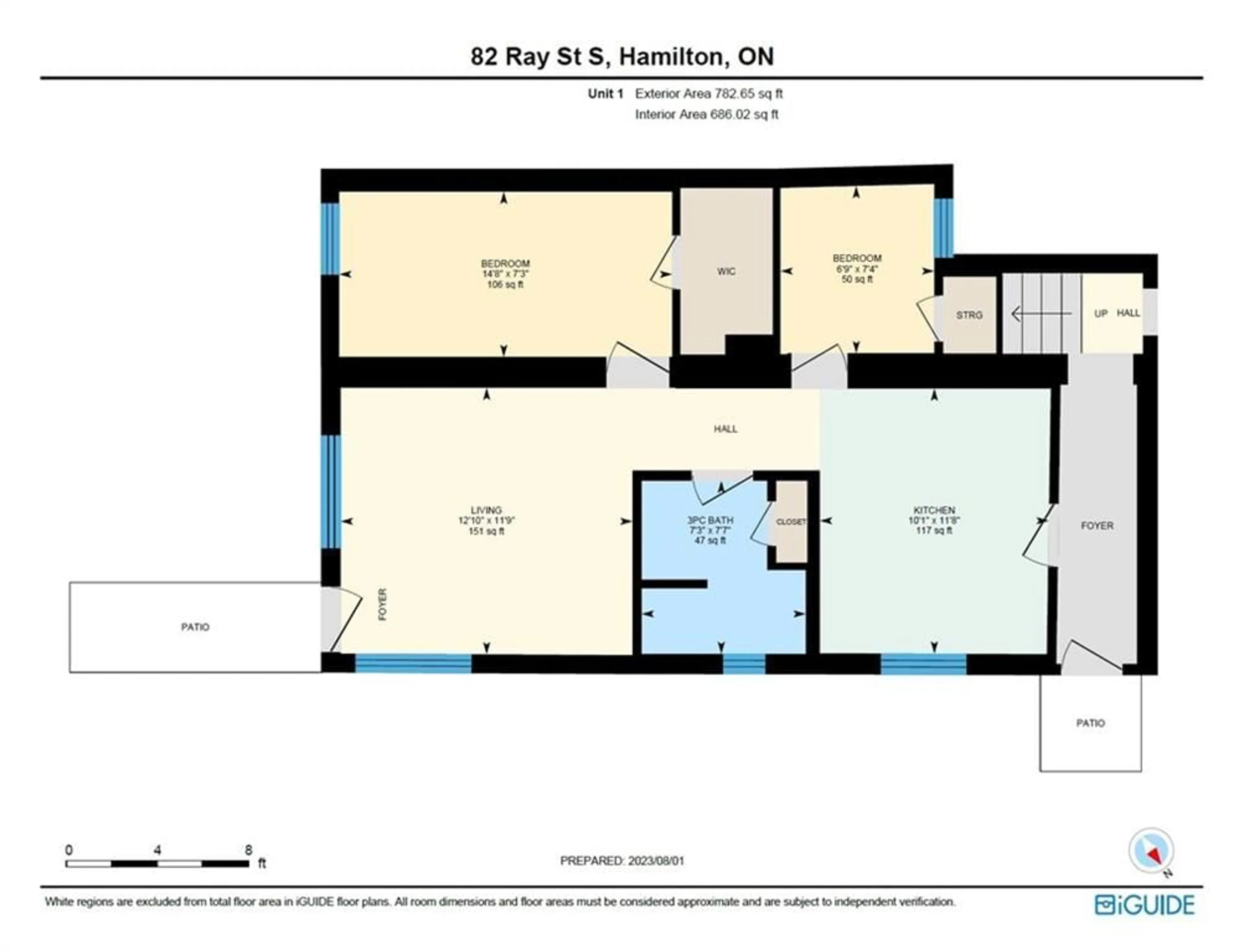 Floor plan for 82 RAY St, Hamilton Ontario L8P 3V7