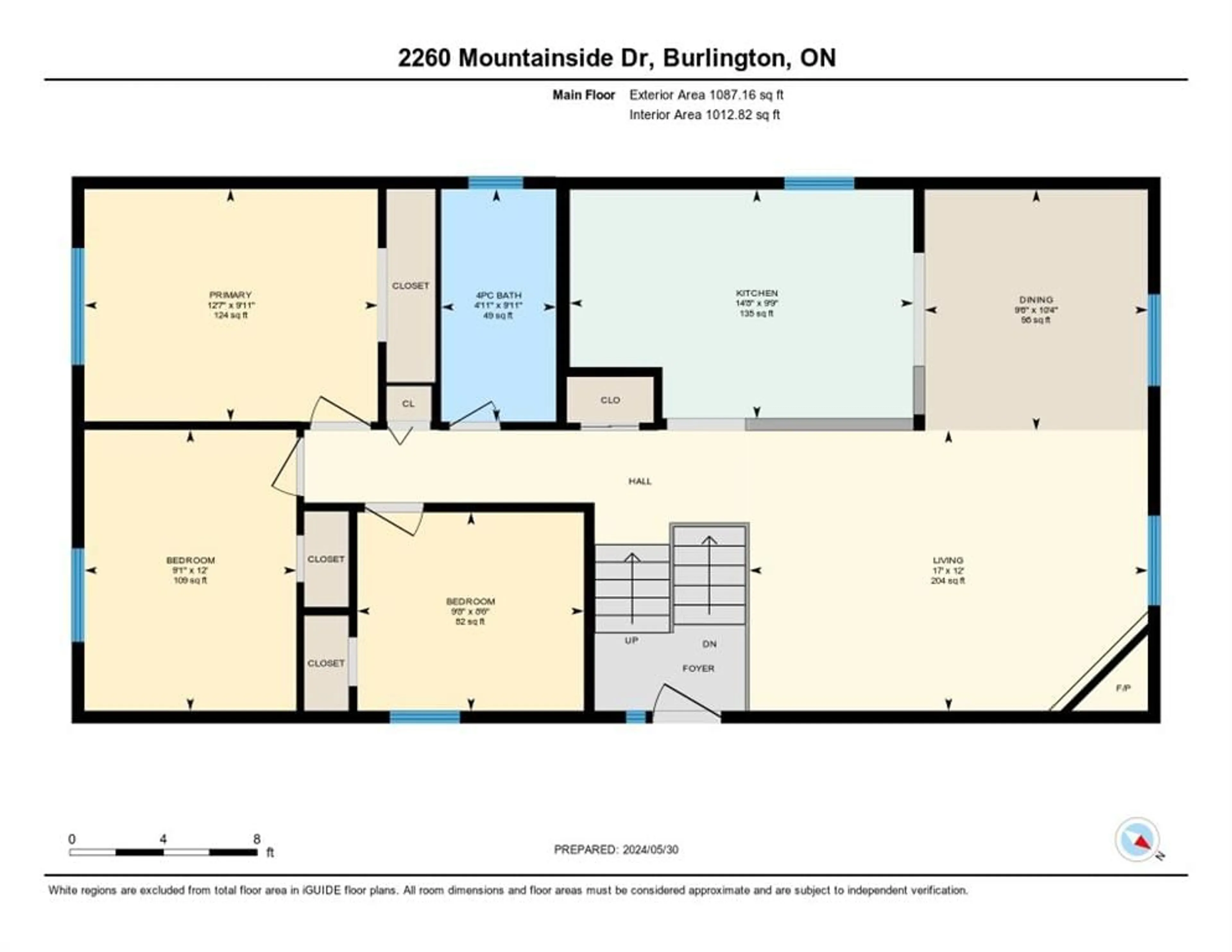 Floor plan for 2260 MOUNTAINSIDE Dr, Burlington Ontario L7P 1B7