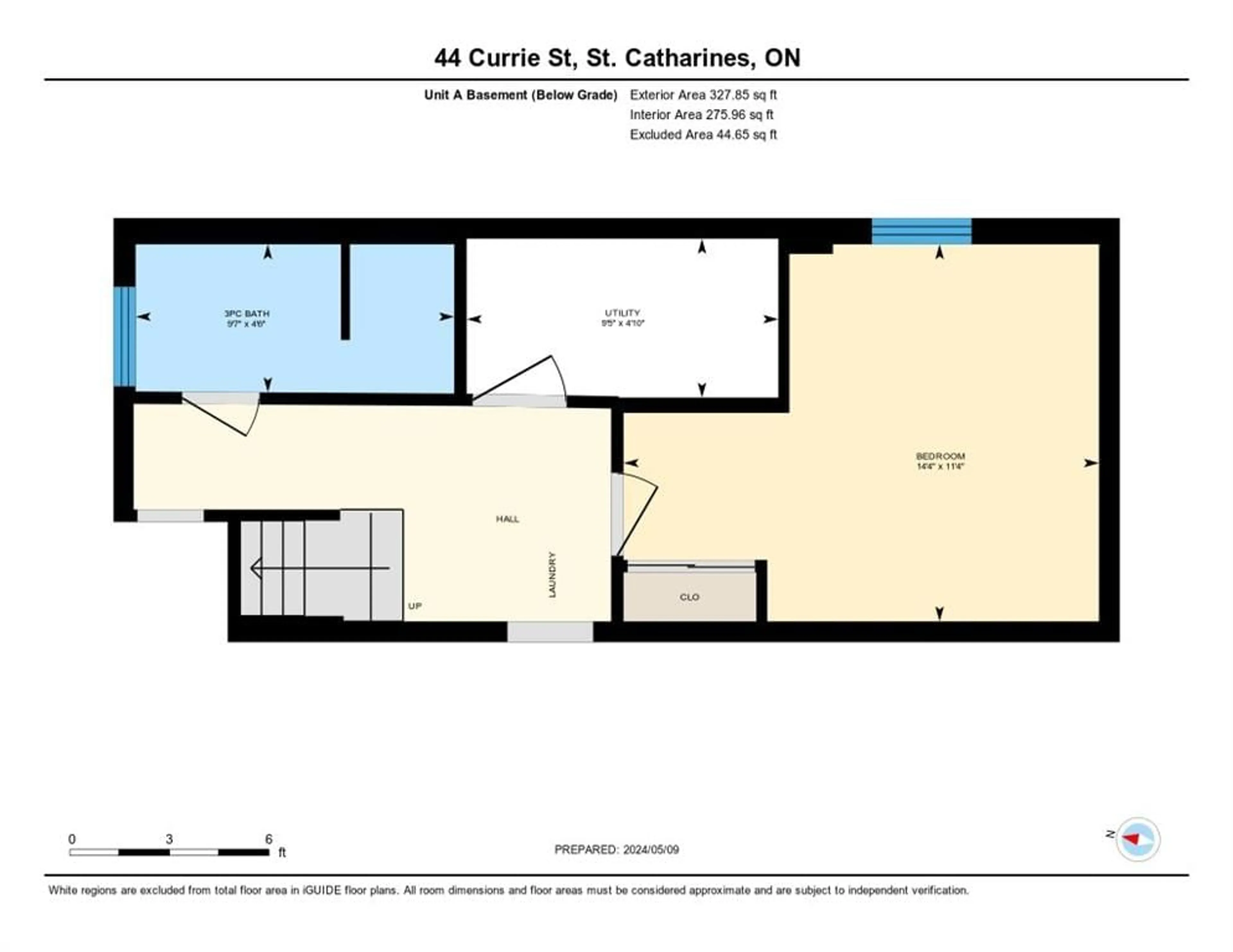 Floor plan for 44 Currie St, St. Catharines Ontario L2M 5M8