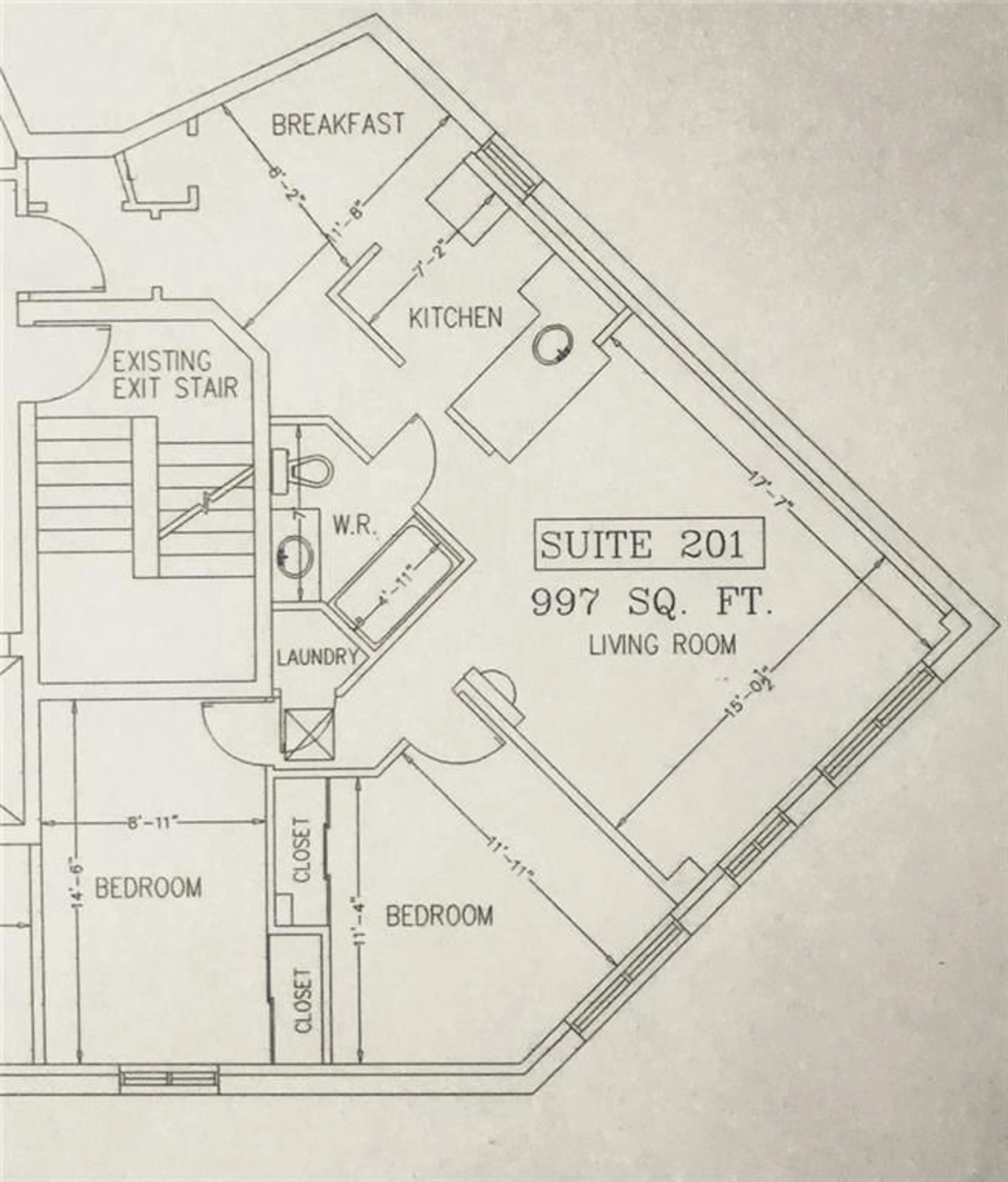 Floor plan for 400 YORK Blvd #201, Hamilton Ontario L8R 3M5