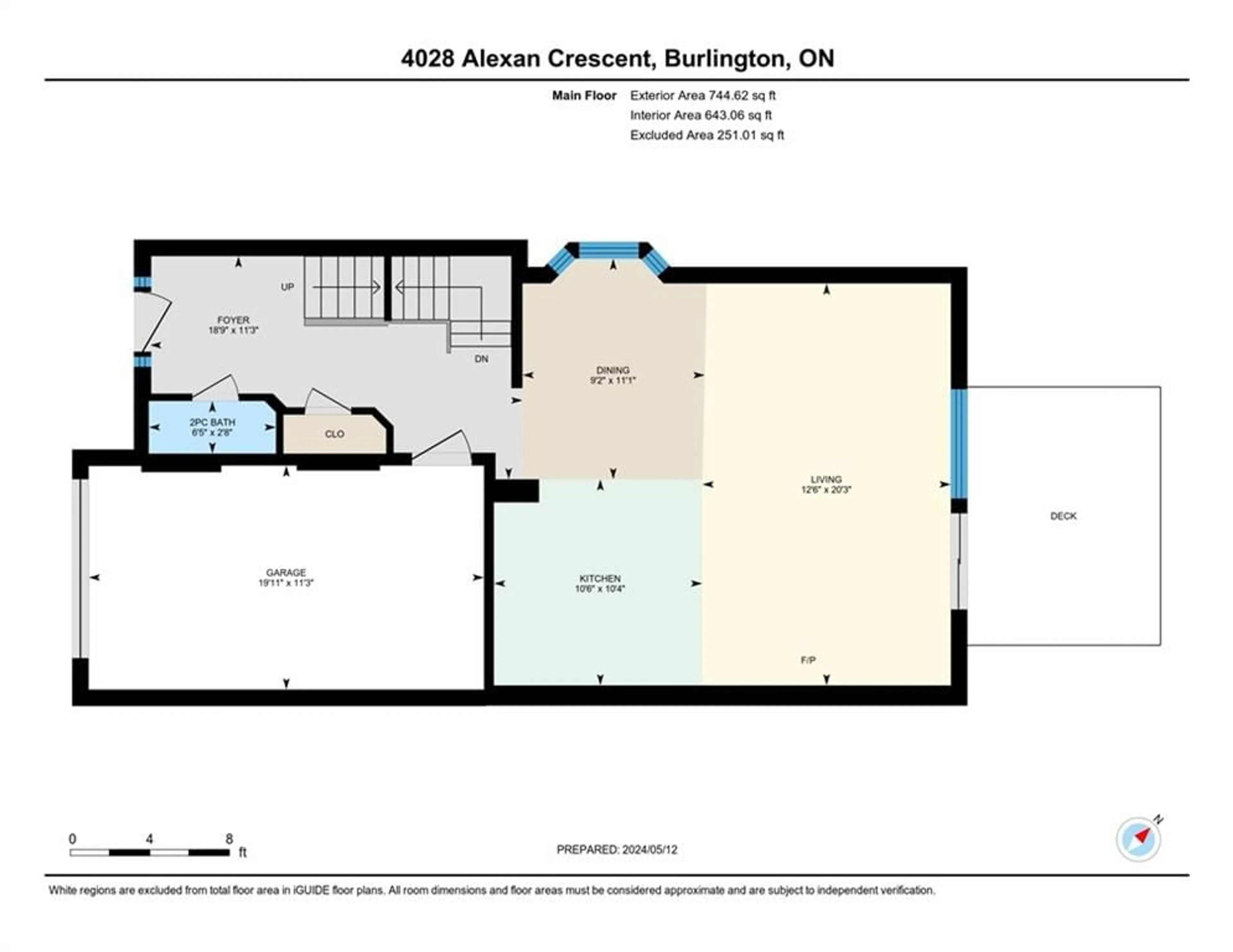 Floor plan for 4028 Alexan Cres, Burlington Ontario L7M 5A8