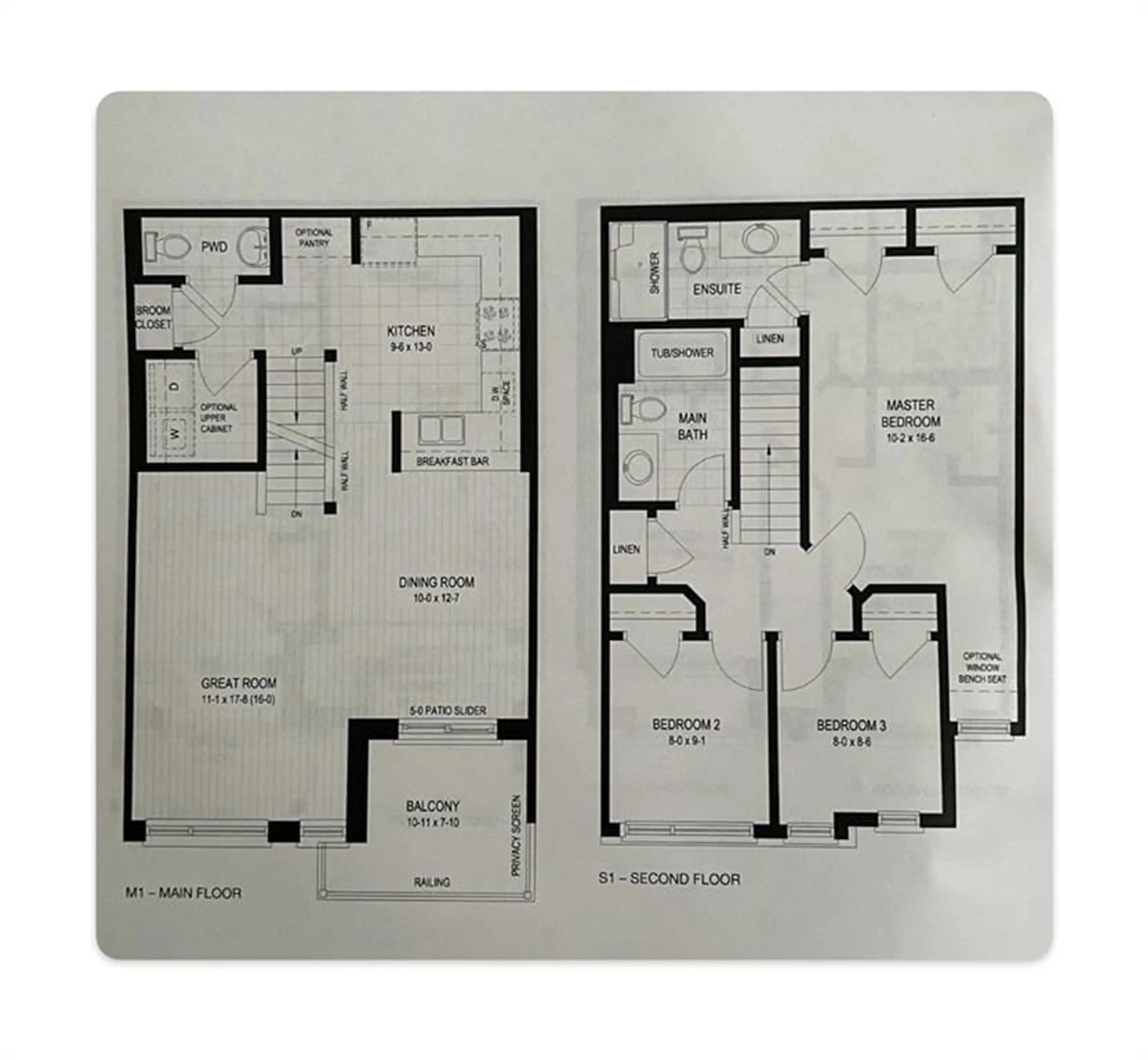 Floor plan for 30 Times Square Blvd #258, Stoney Creek Ontario L8J 0M1