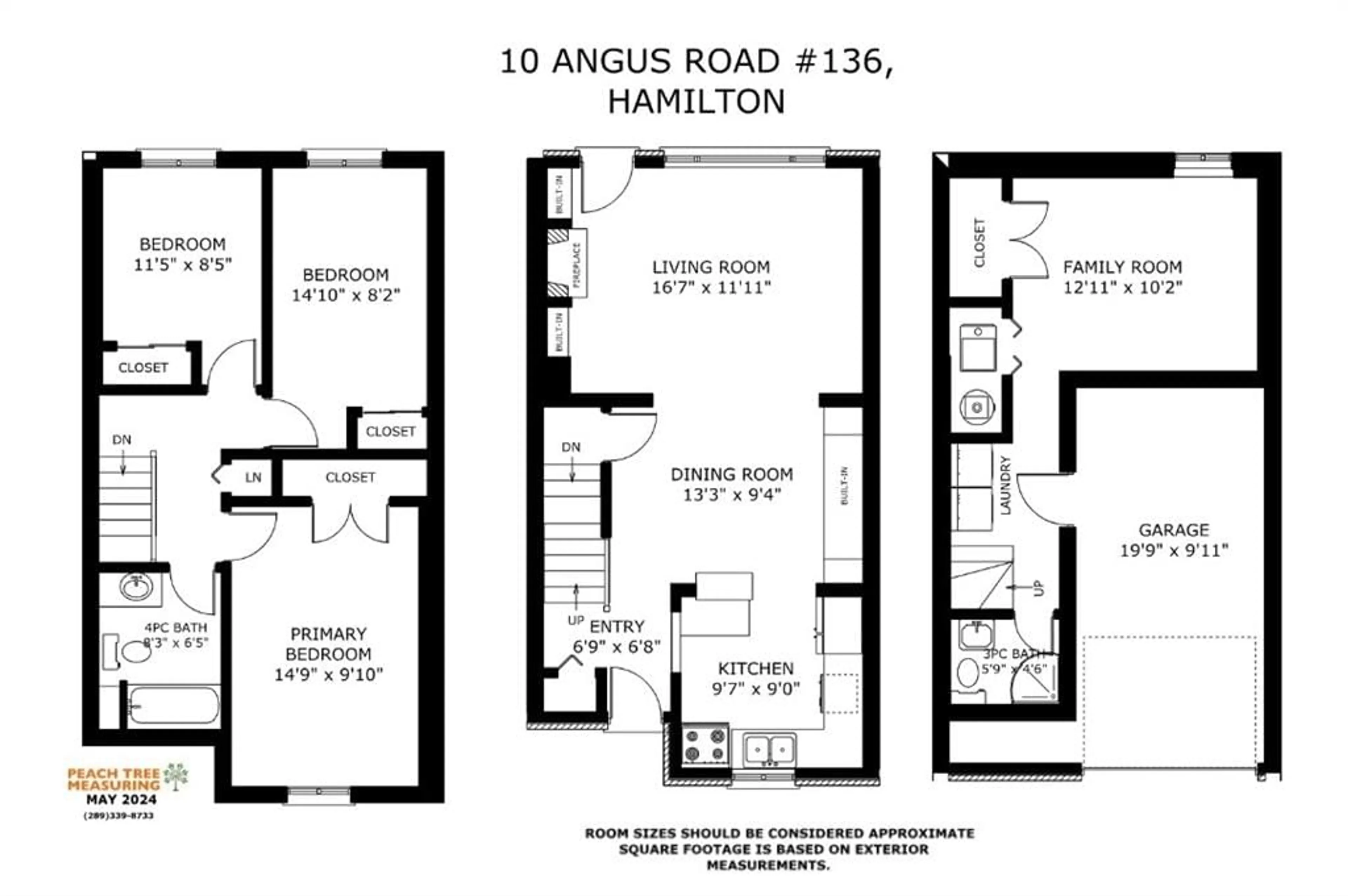 Floor plan for 10 Angus Rd #136, Hamilton Ontario L8K 6K3