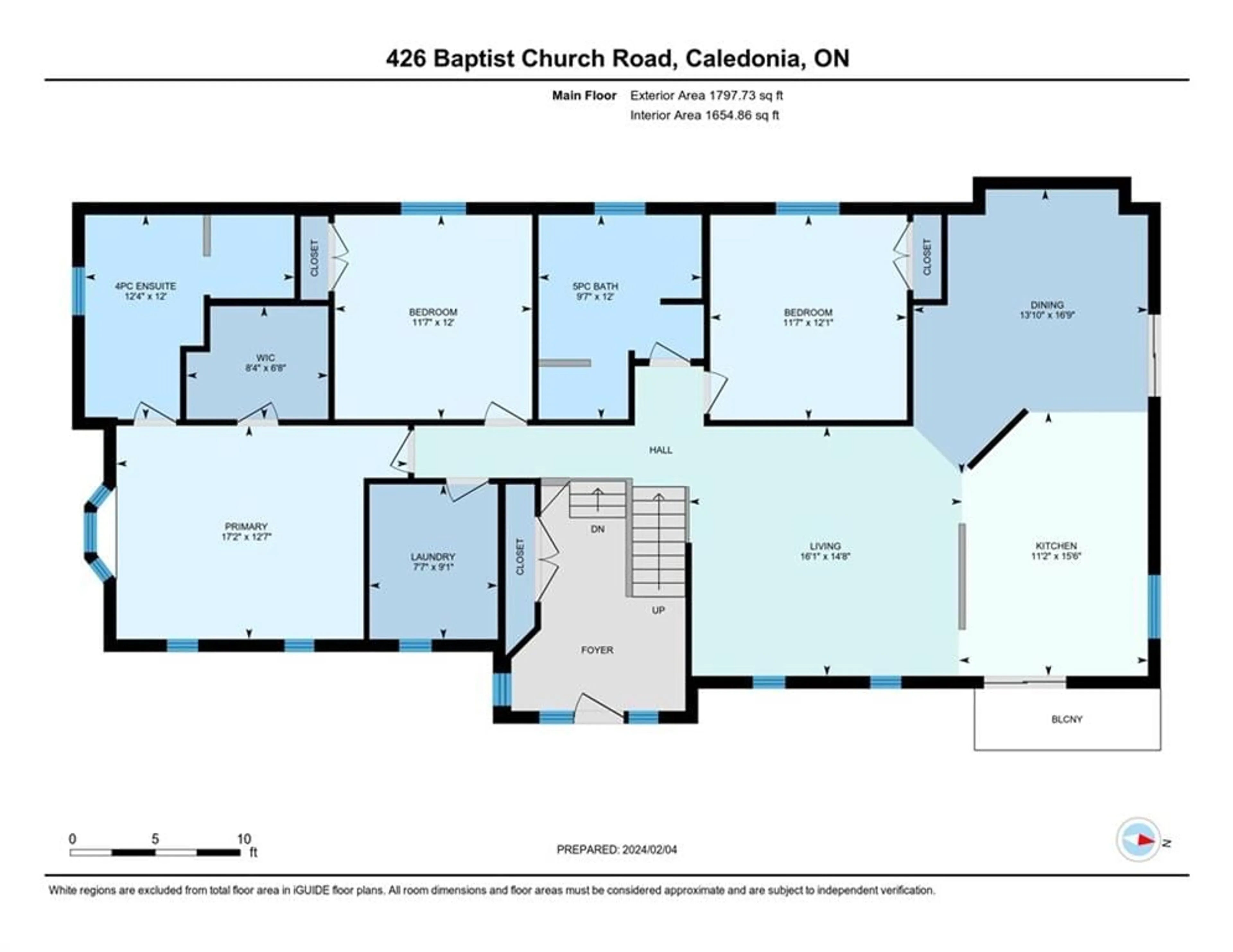 Floor plan for 426 Baptist Church Rd, Caledonia Ontario N3W 2G9