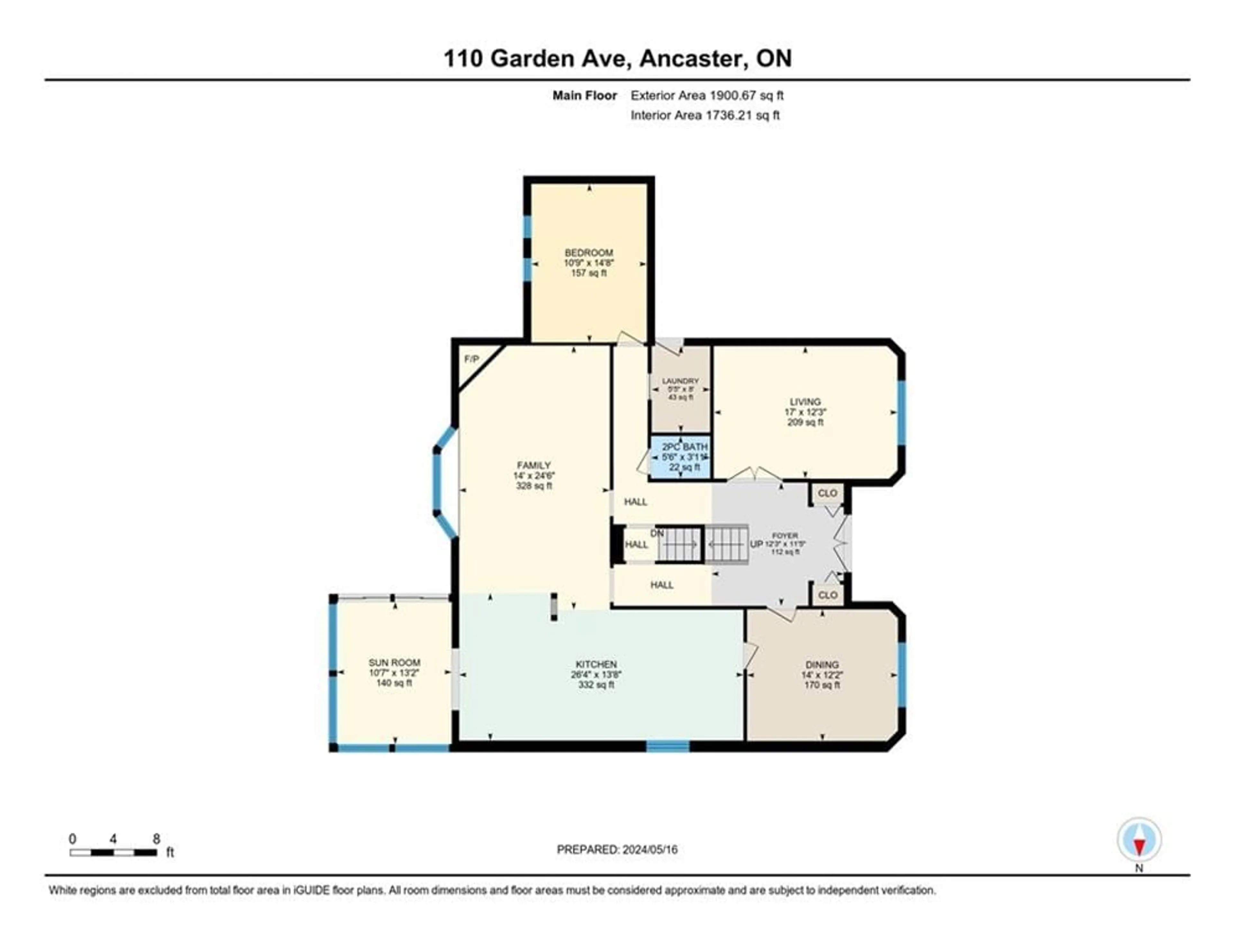 Floor plan for 110 GARDEN Ave, Ancaster Ontario L9G 2J7