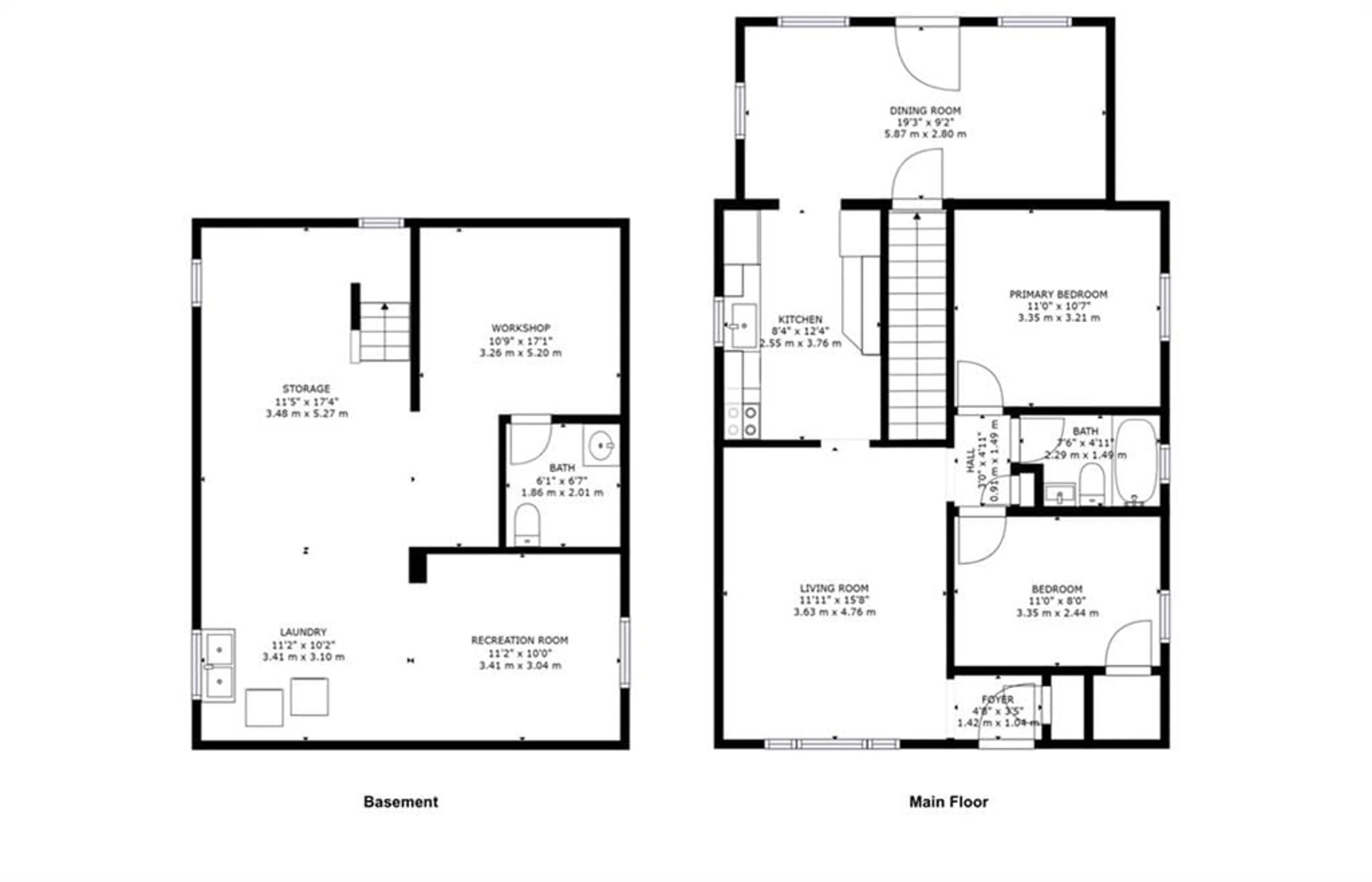 Floor plan for 114 Salem Ave, Hamilton Ontario L9A 3W3