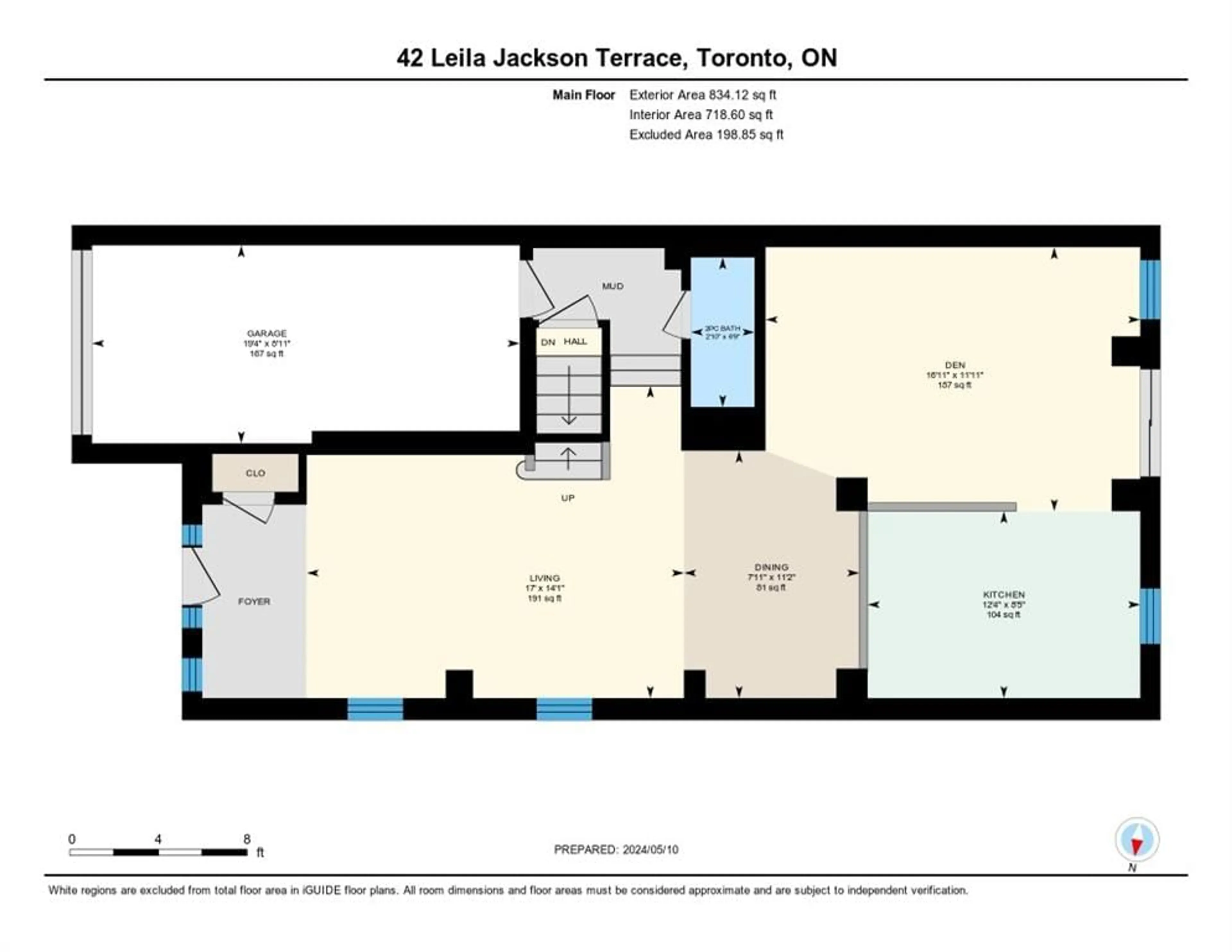 Floor plan for 42 Leila Jackson Terr, Toronto Ontario M3L 0B8