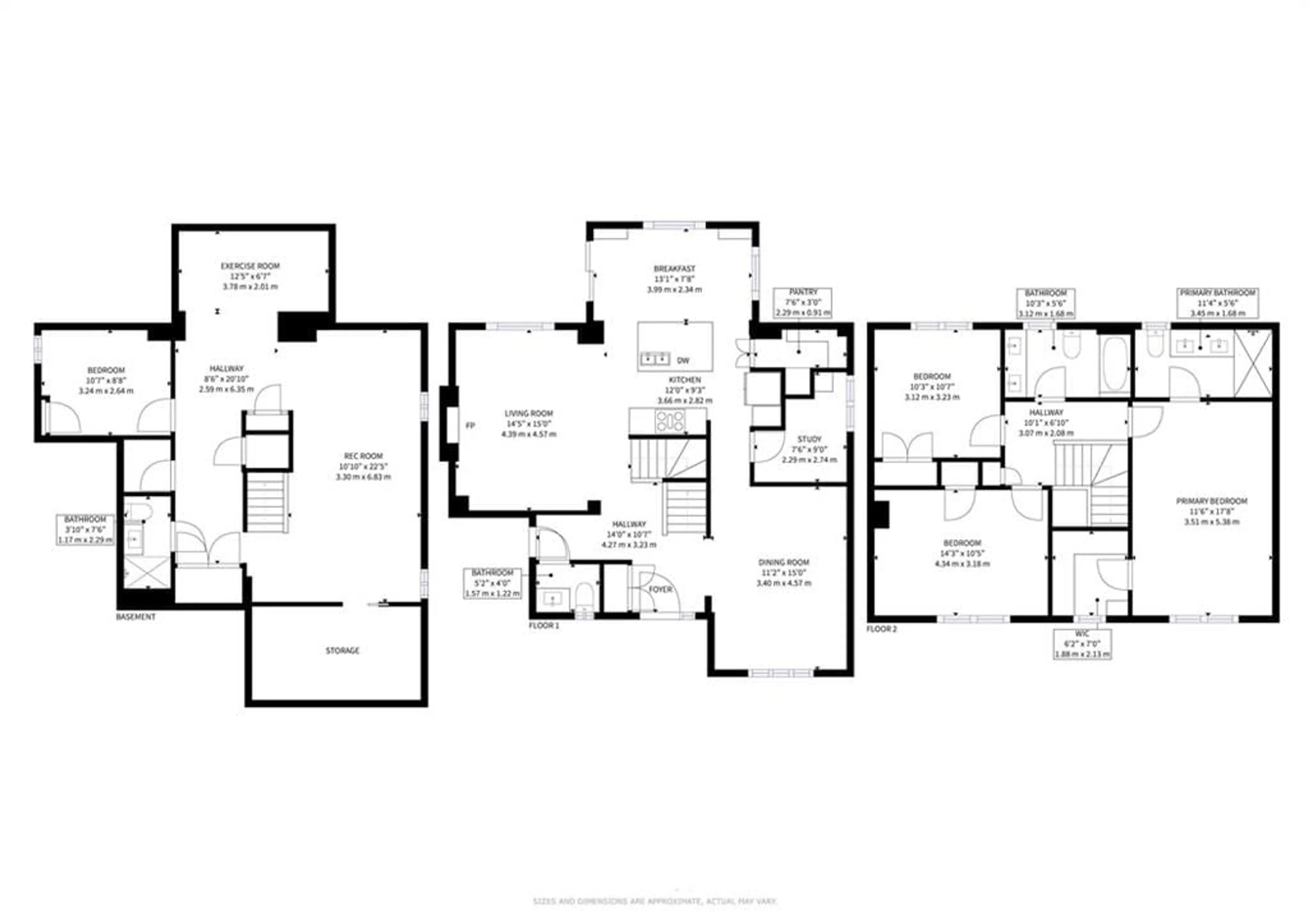 Floor plan for 292 Mississaga St, Oakville Ontario L6L 3B2