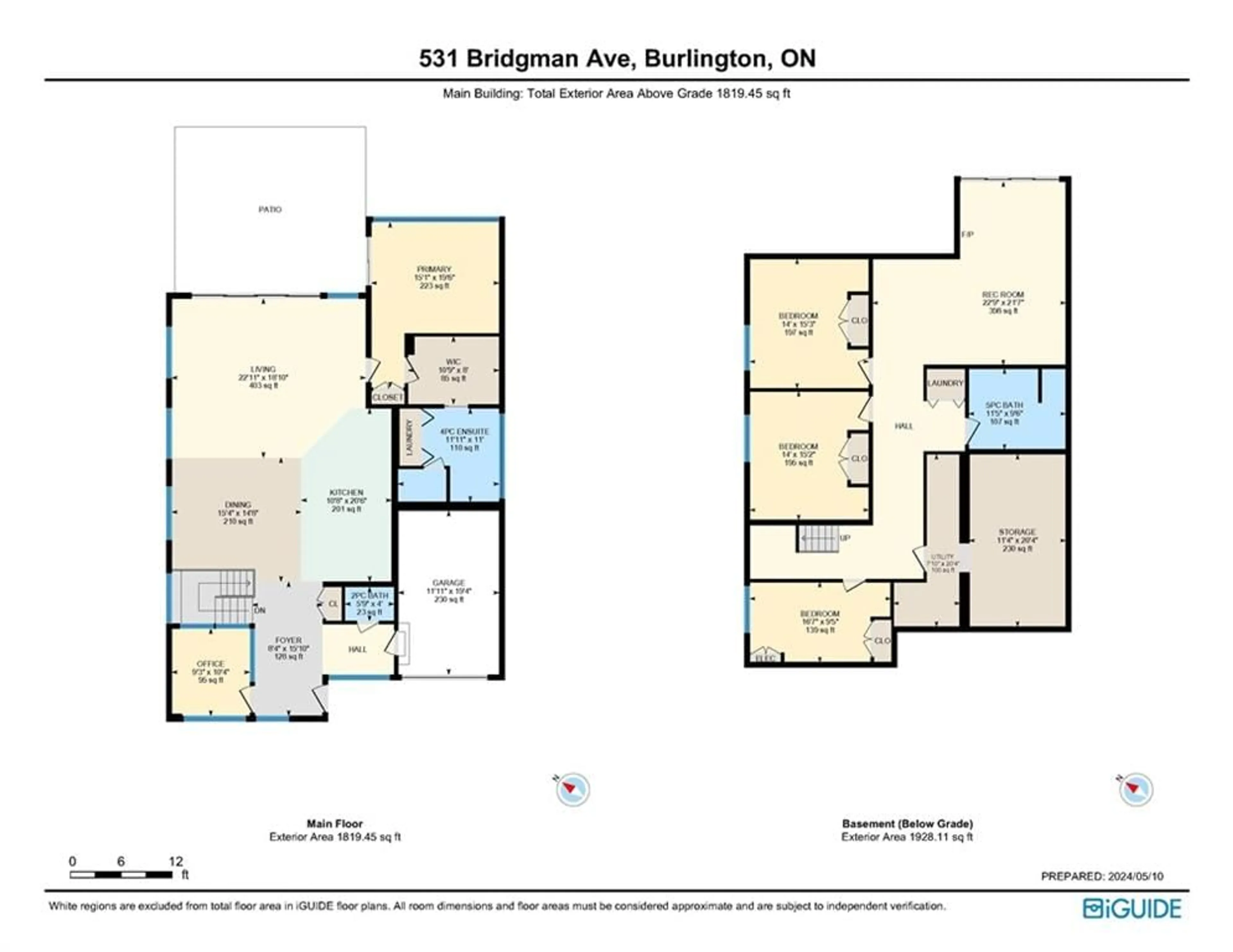 Floor plan for 531 BRIDGMAN Ave, Burlington Ontario L7R 2V5