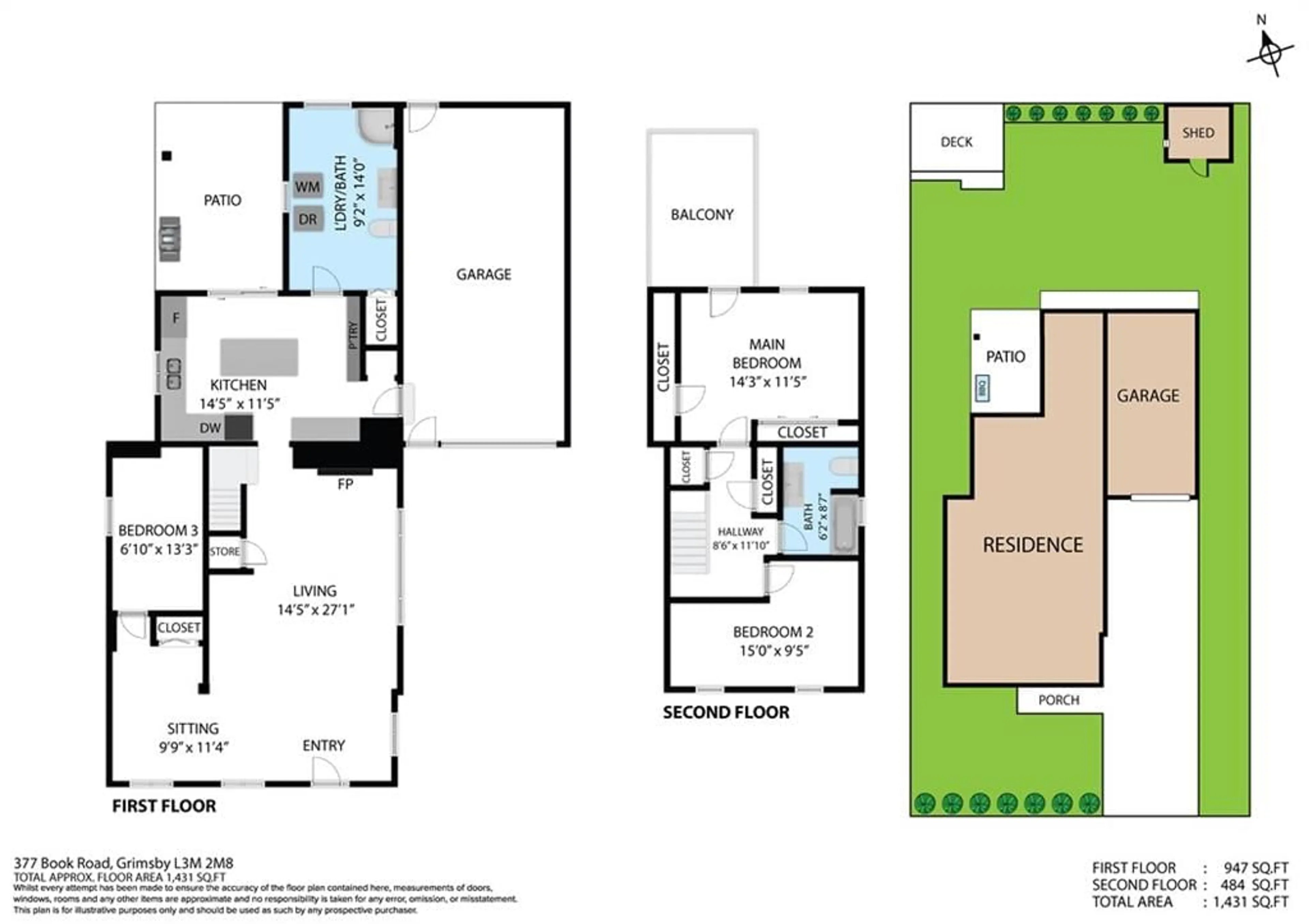 Floor plan for 377 Book Rd, Grimsby Ontario L3M 2M8