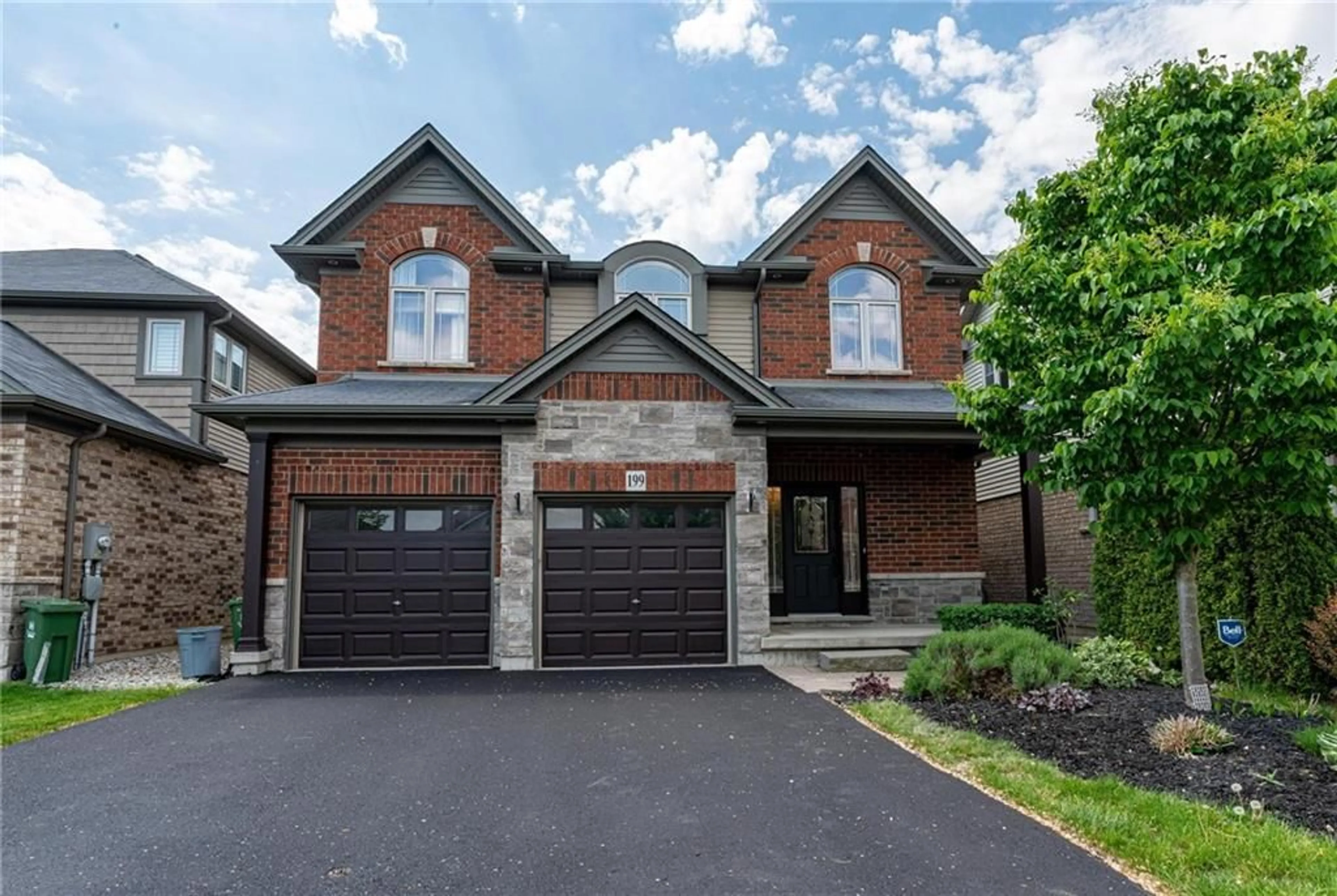 Home with brick exterior material for 199 Festival Way, Binbrook Ontario L0R 1C0