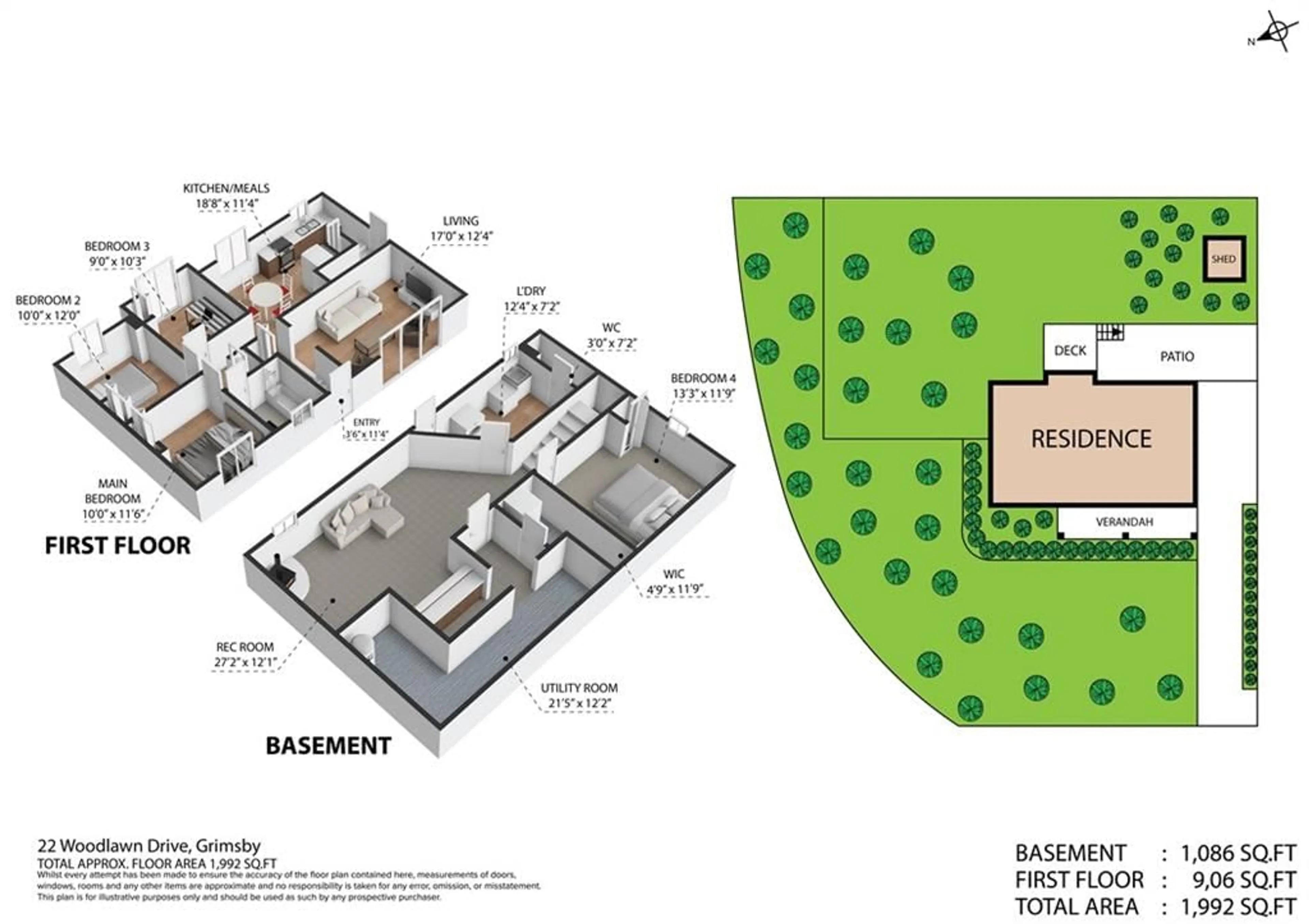 Floor plan for 22 WOODLAWN Dr, Grimsby Ontario L3M 3T7