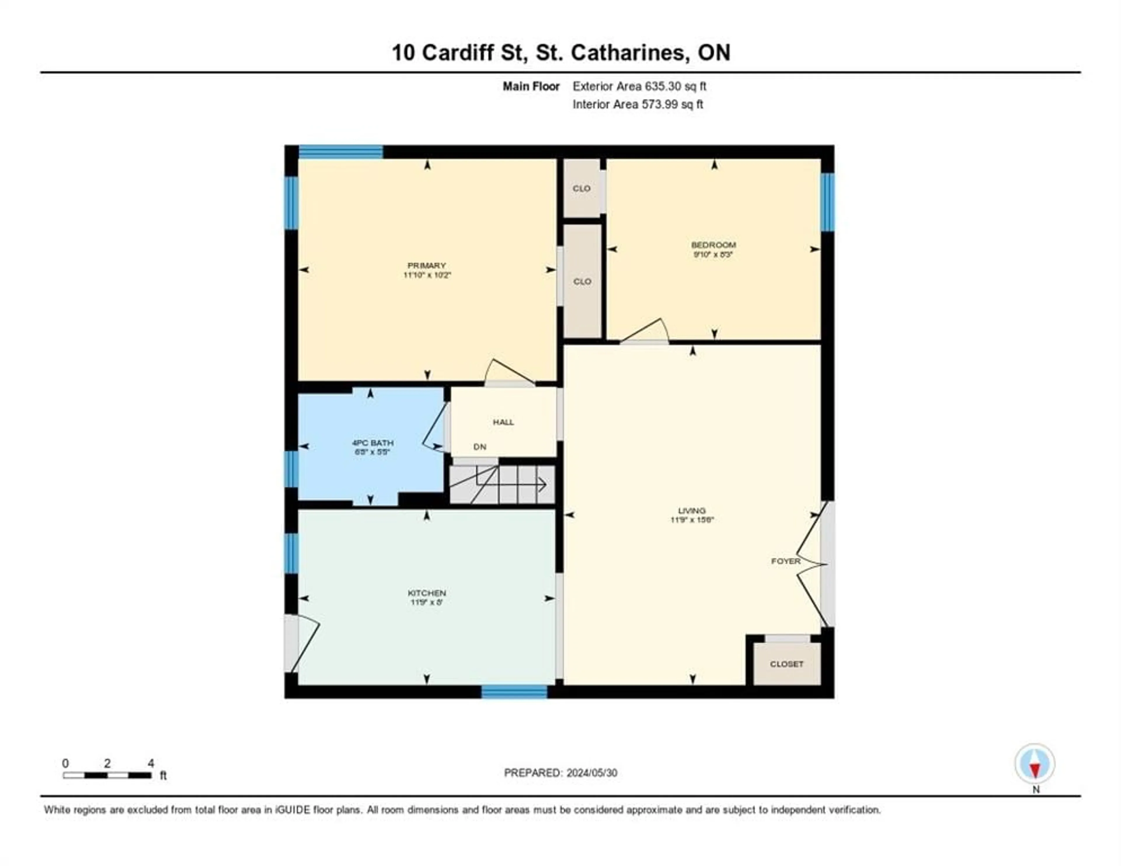 Floor plan for 10 CARDIFF St, St. Catharines Ontario L2R 2X3