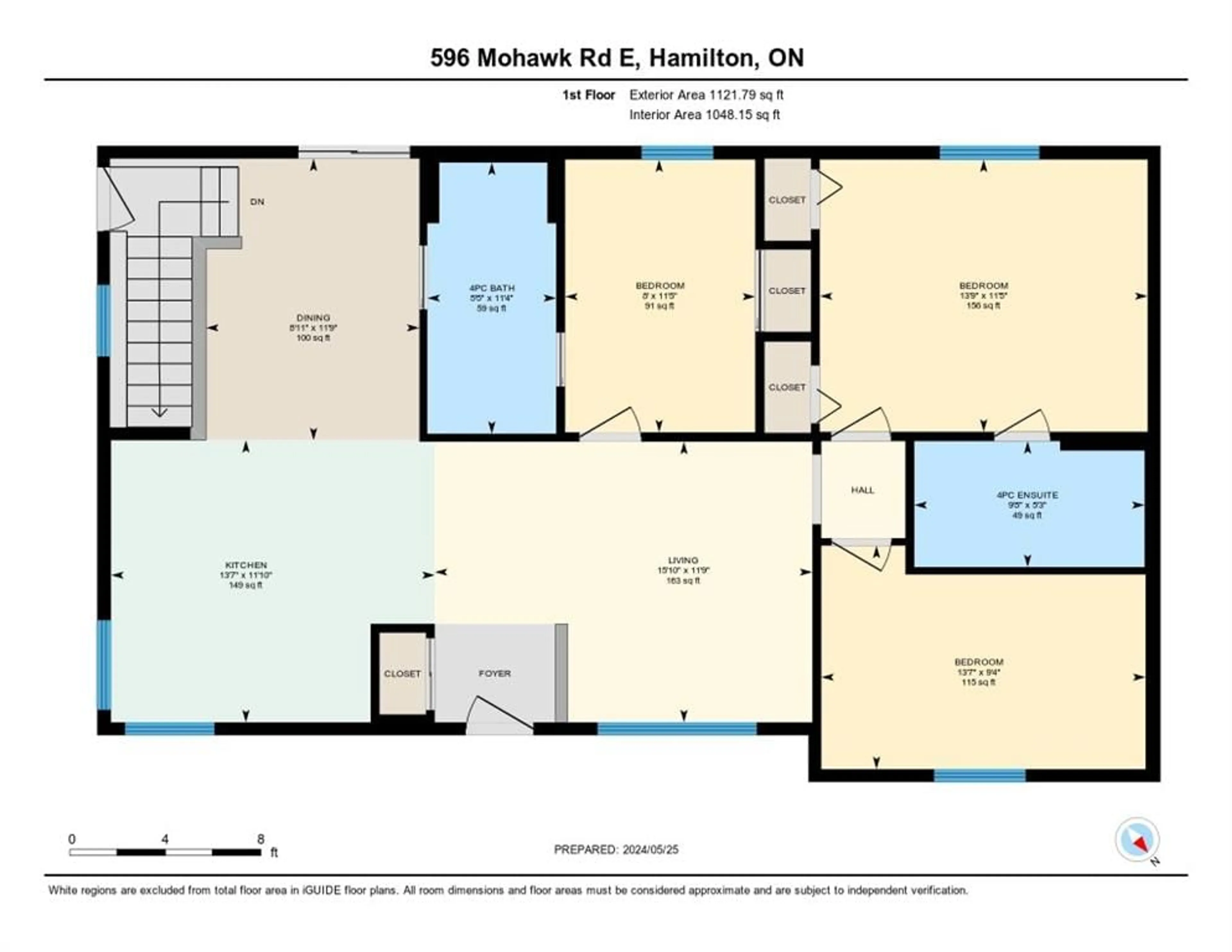 Floor plan for 596 Mohawk Rd, Hamilton Ontario L8V 2J7