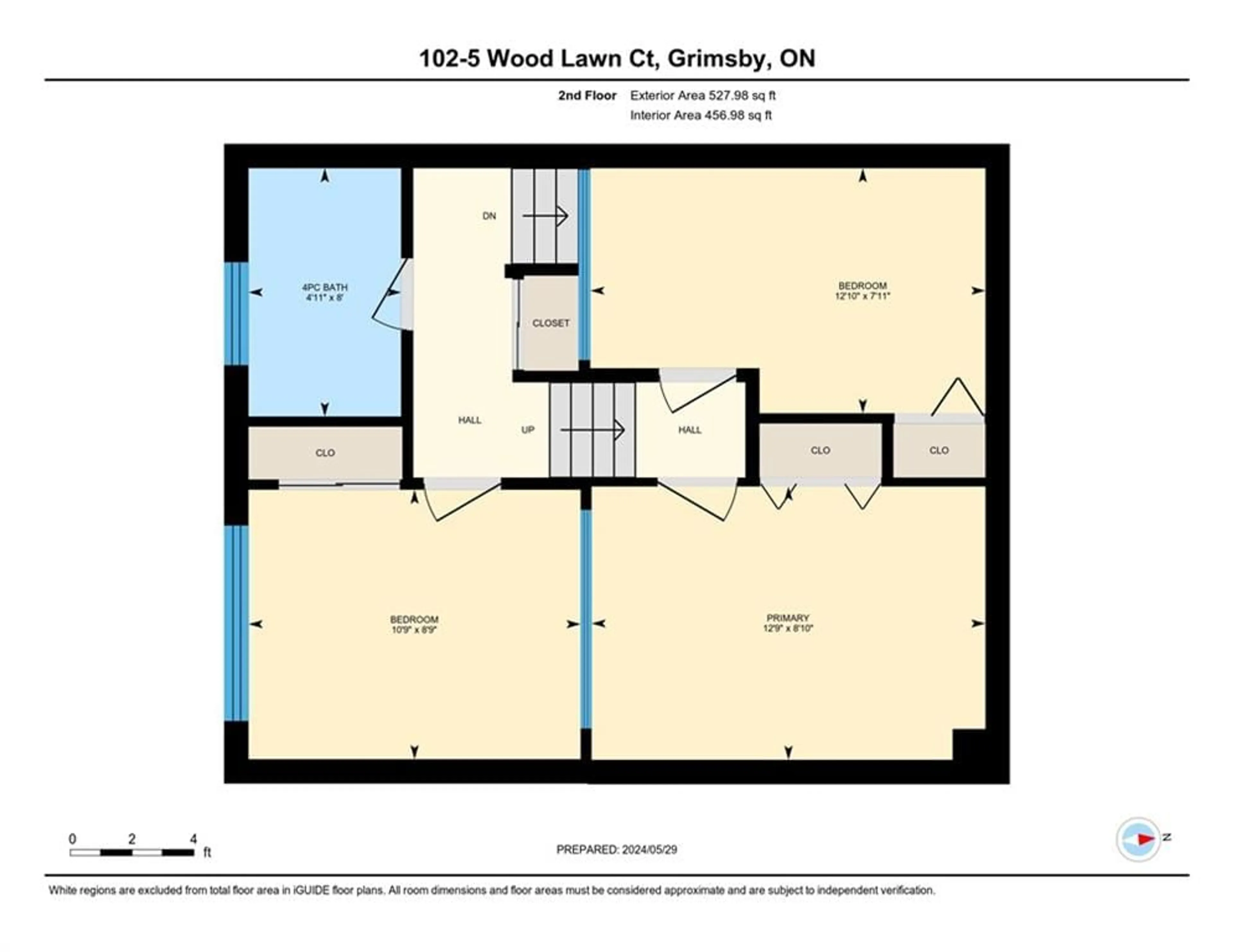 Floor plan for 5 Woodlawn Crt #102, Grimsby Ontario L3M 3T4