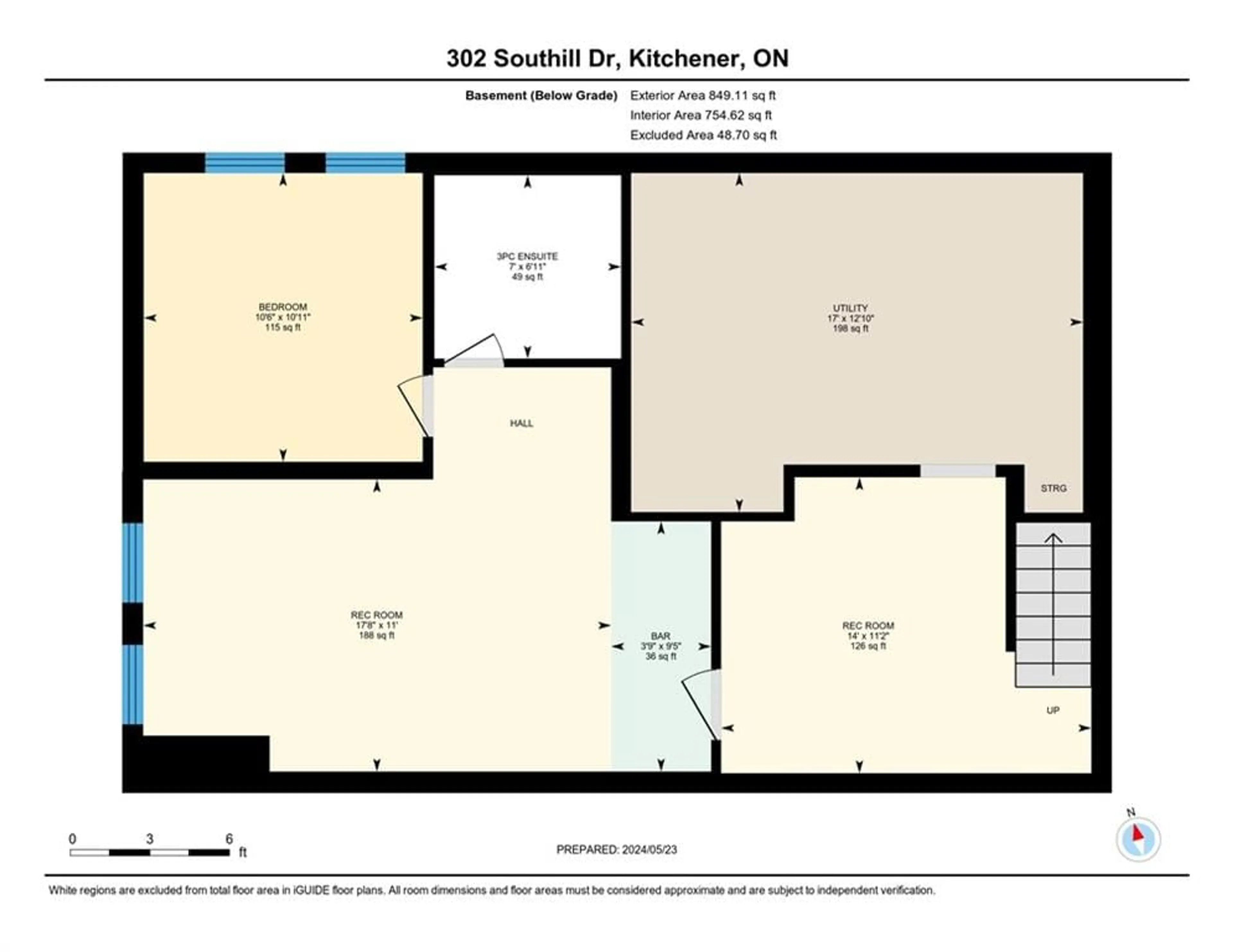Floor plan for 302 Southill Dr, Kitchener Ontario N2A 2R1