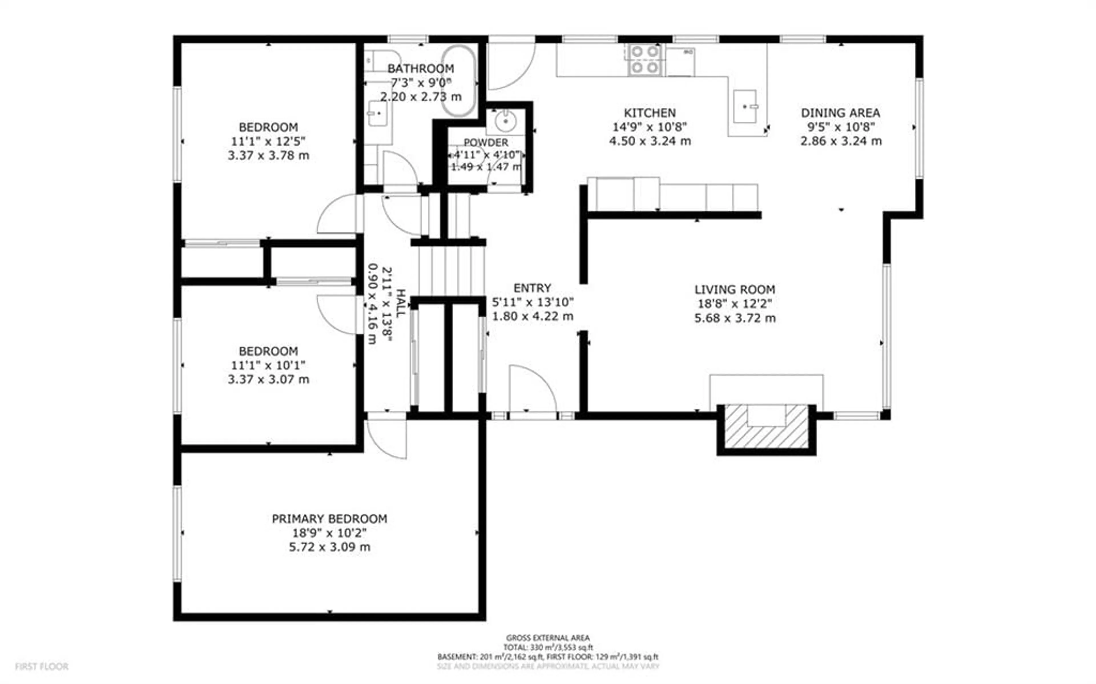 Floor plan for 64 Maple Ave, Hamilton Ontario L9H 4W4