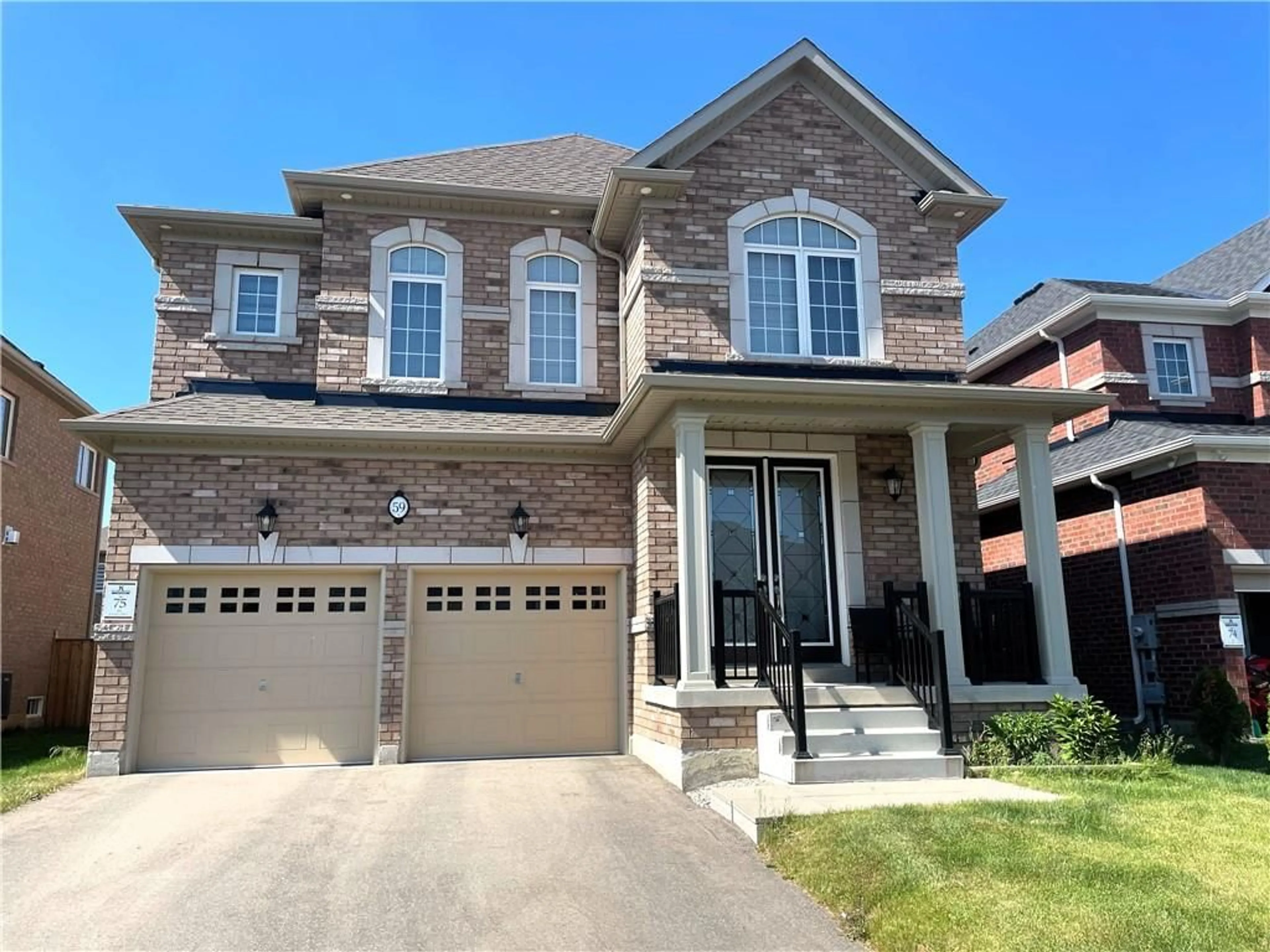 Home with brick exterior material for 59 Findlay Dr, Ancaster Ontario L9K 0H5