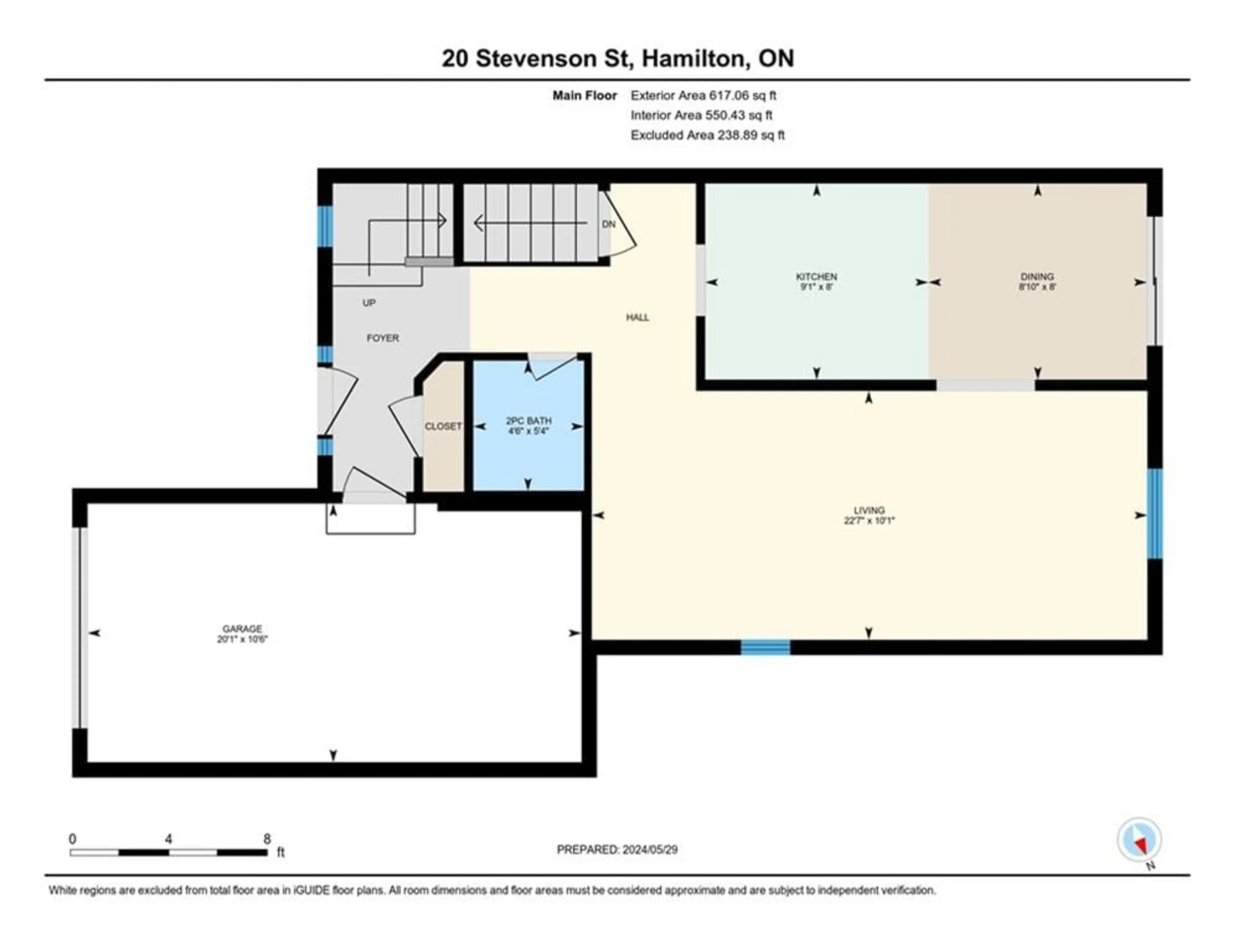 Floor plan for 20 STEVENSON St, Hamilton Ontario L9G 5A2