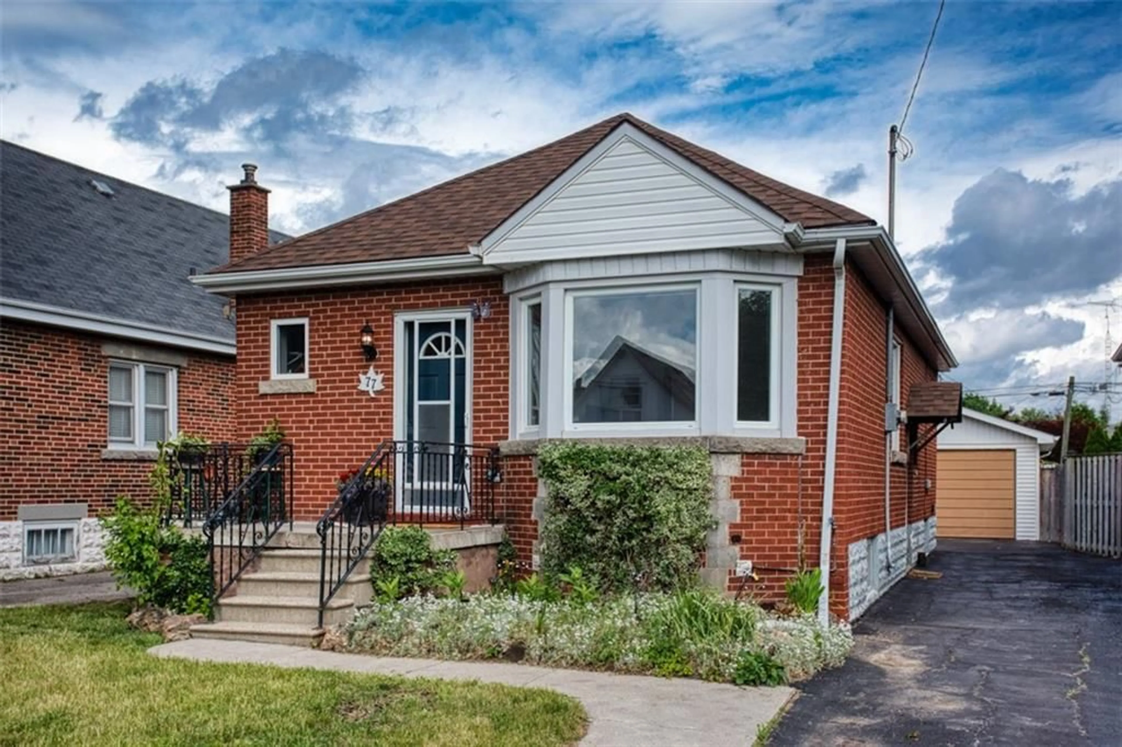 Home with brick exterior material for 77 BARONS Ave, Hamilton Ontario L8K 2Y4