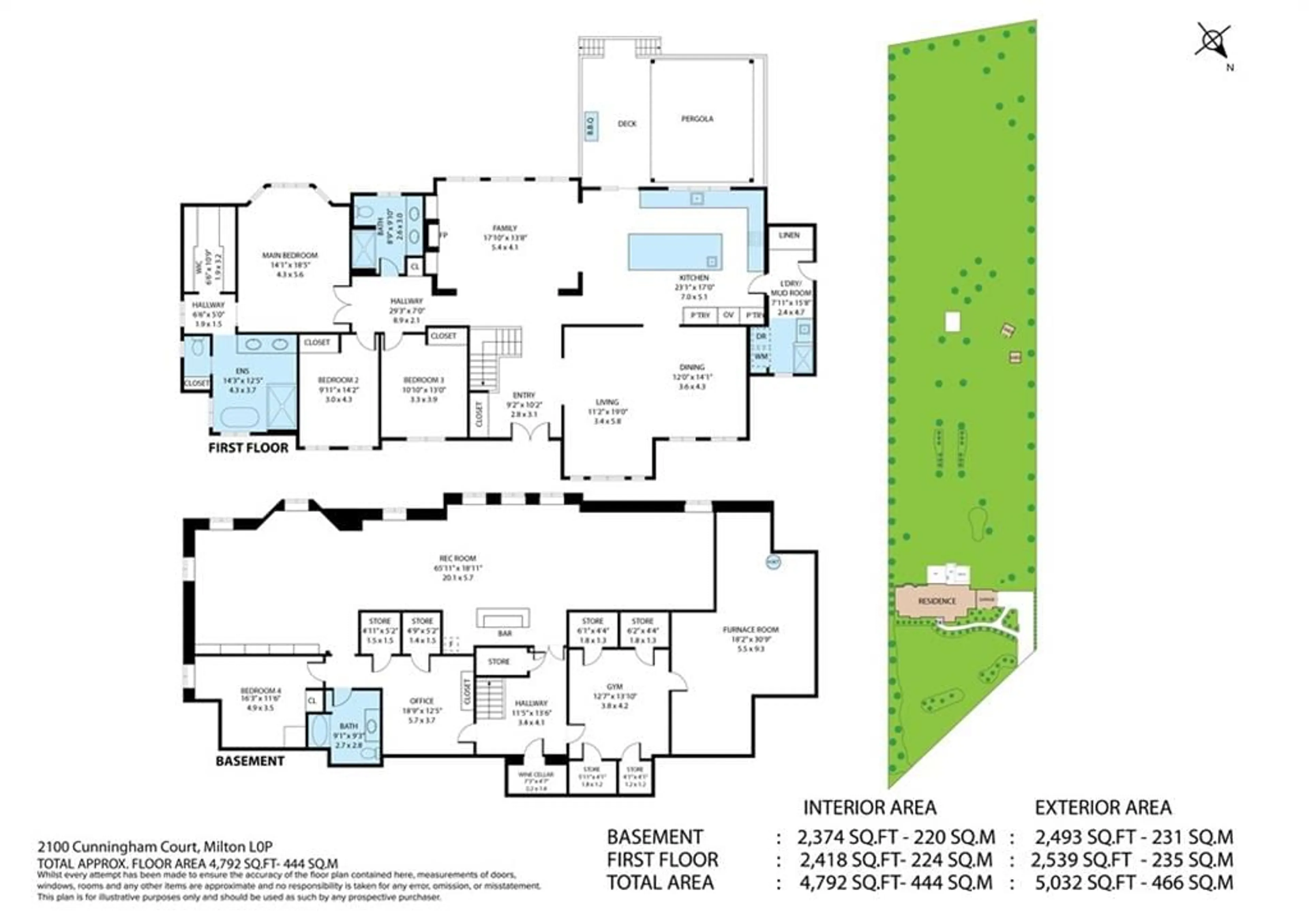 Floor plan for 2100 CUNNINGHAM Crt, Milton Ontario L0P 1J0