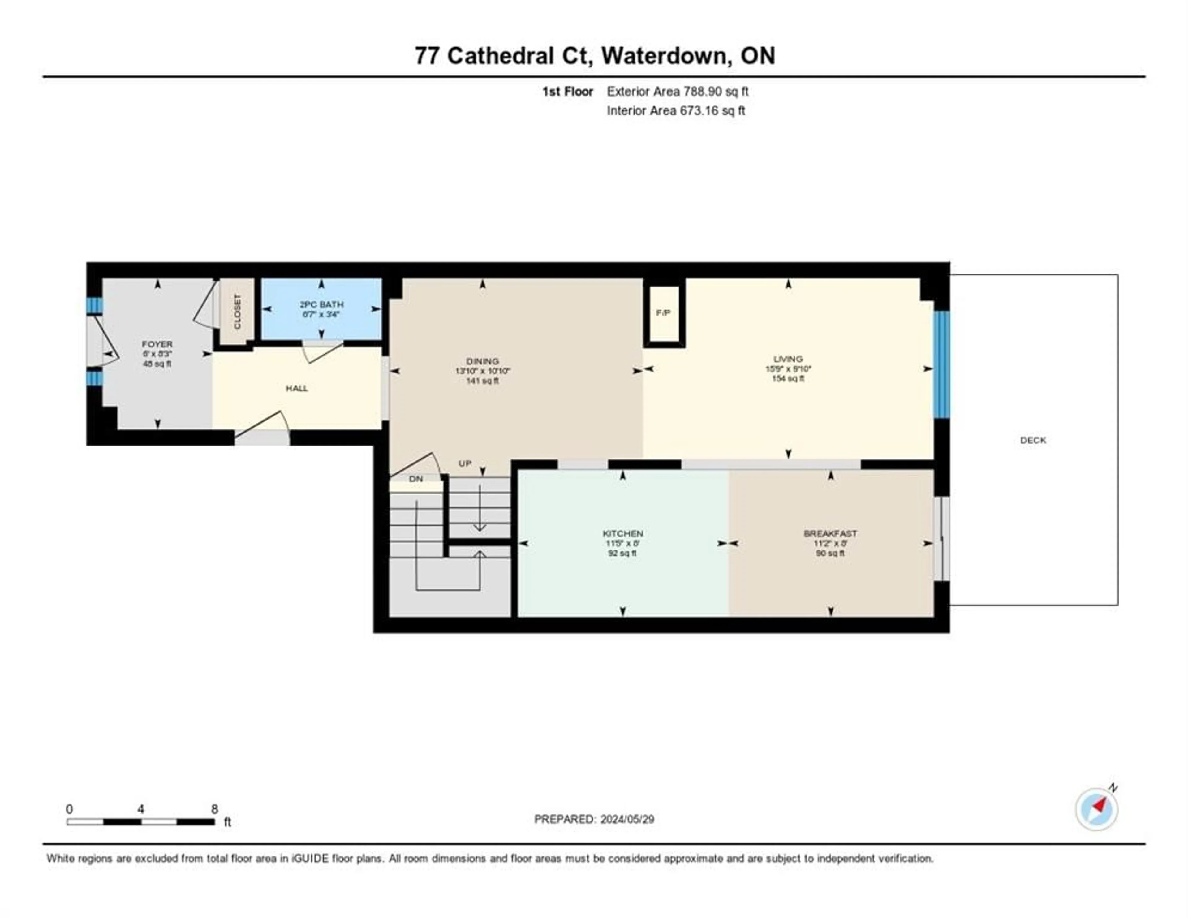 Floor plan for 77 CATHEDRAL Crt, Waterdown Ontario L8B 0S1