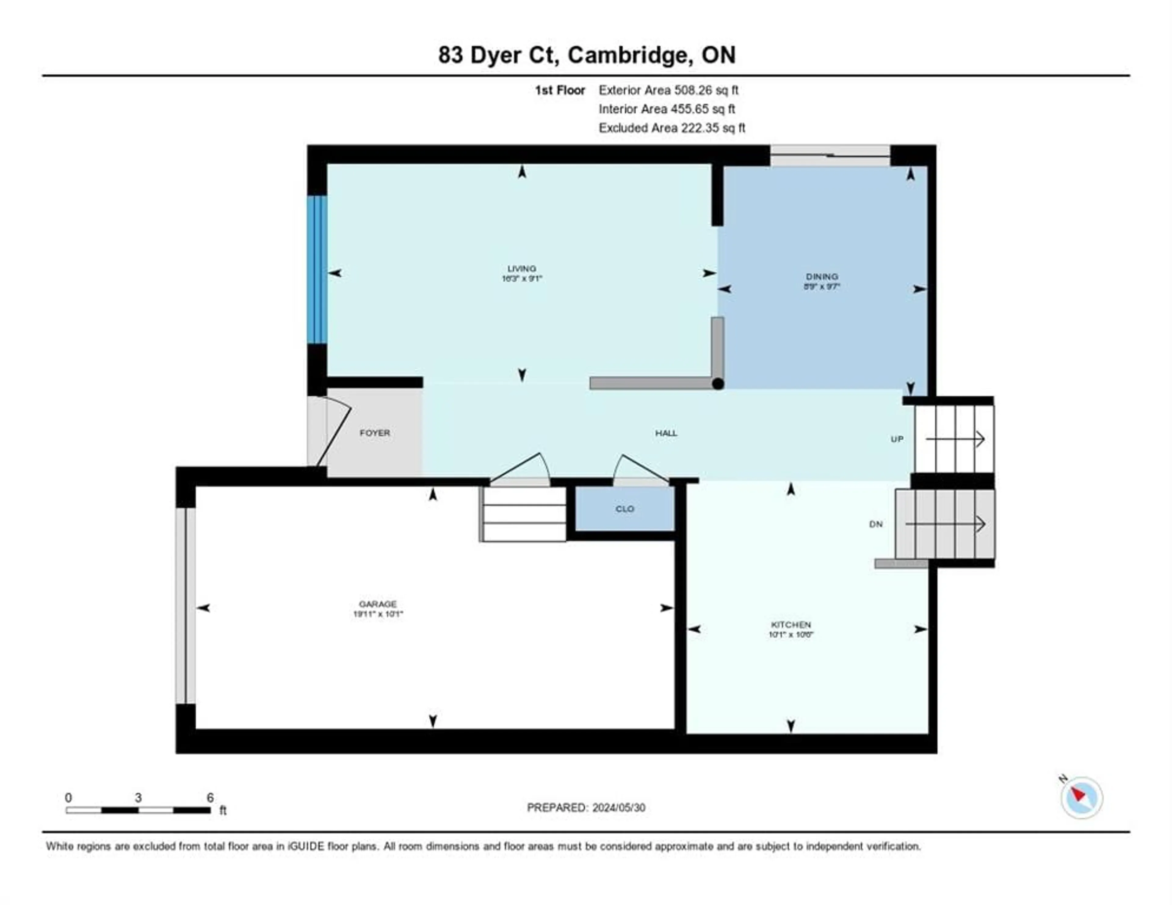 Floor plan for 83 Dyer Crt, Cambridge Ontario N3C 4B9