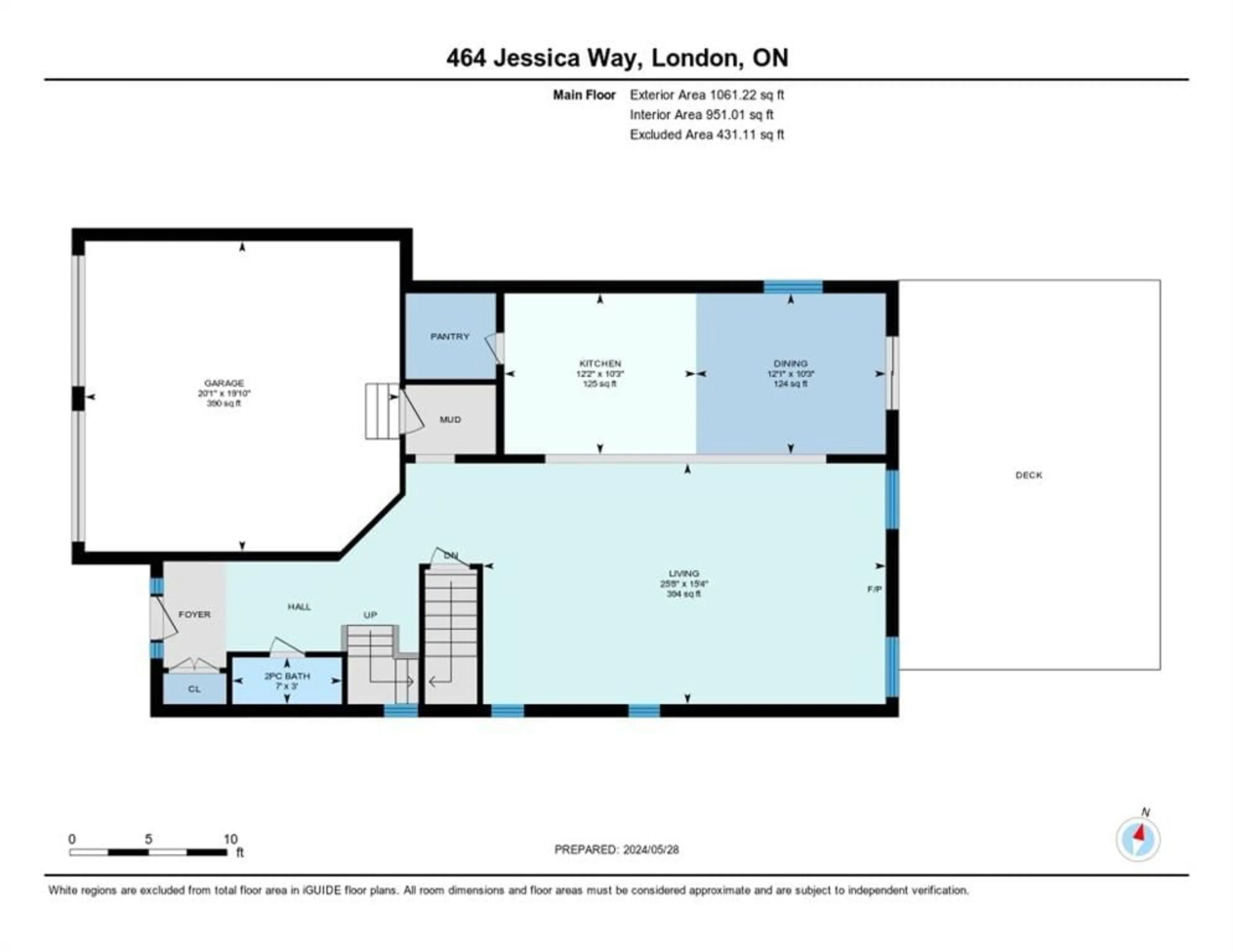 Floor plan for 464 Jessica Way, London Ontario N6G 0T4