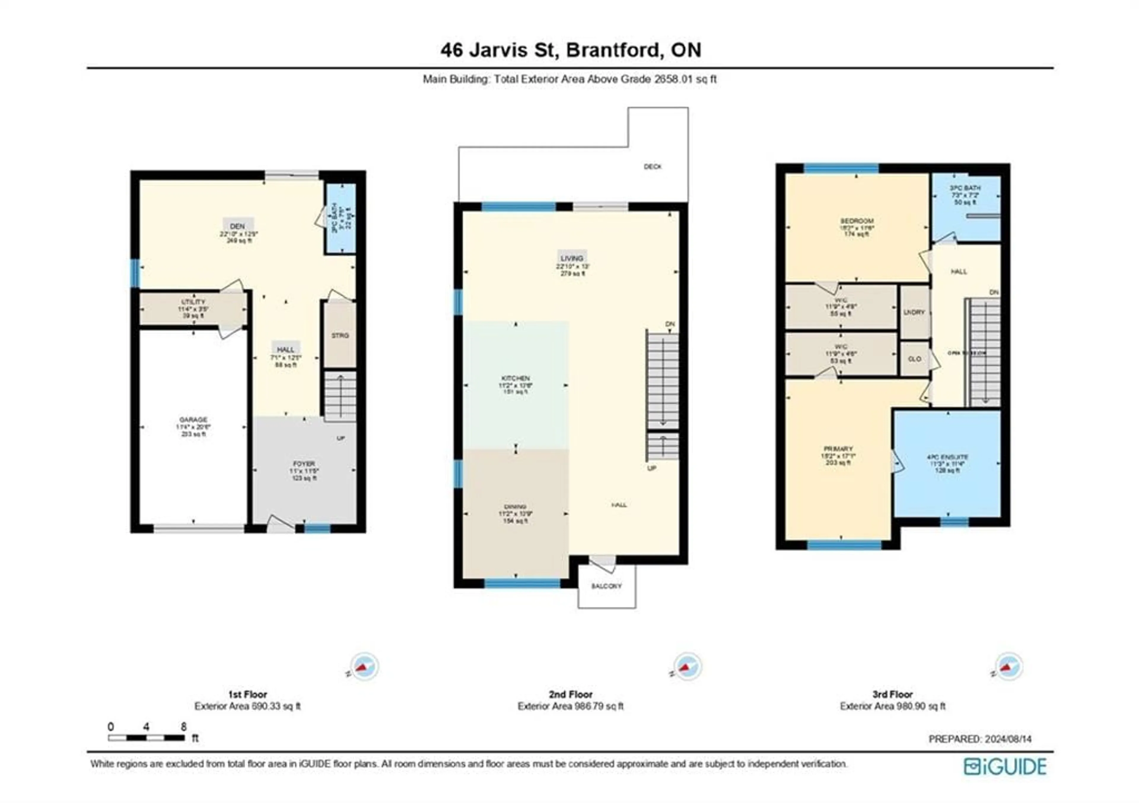 Floor plan for 46 Jarvis St, Brantford Ontario N3T 4A8