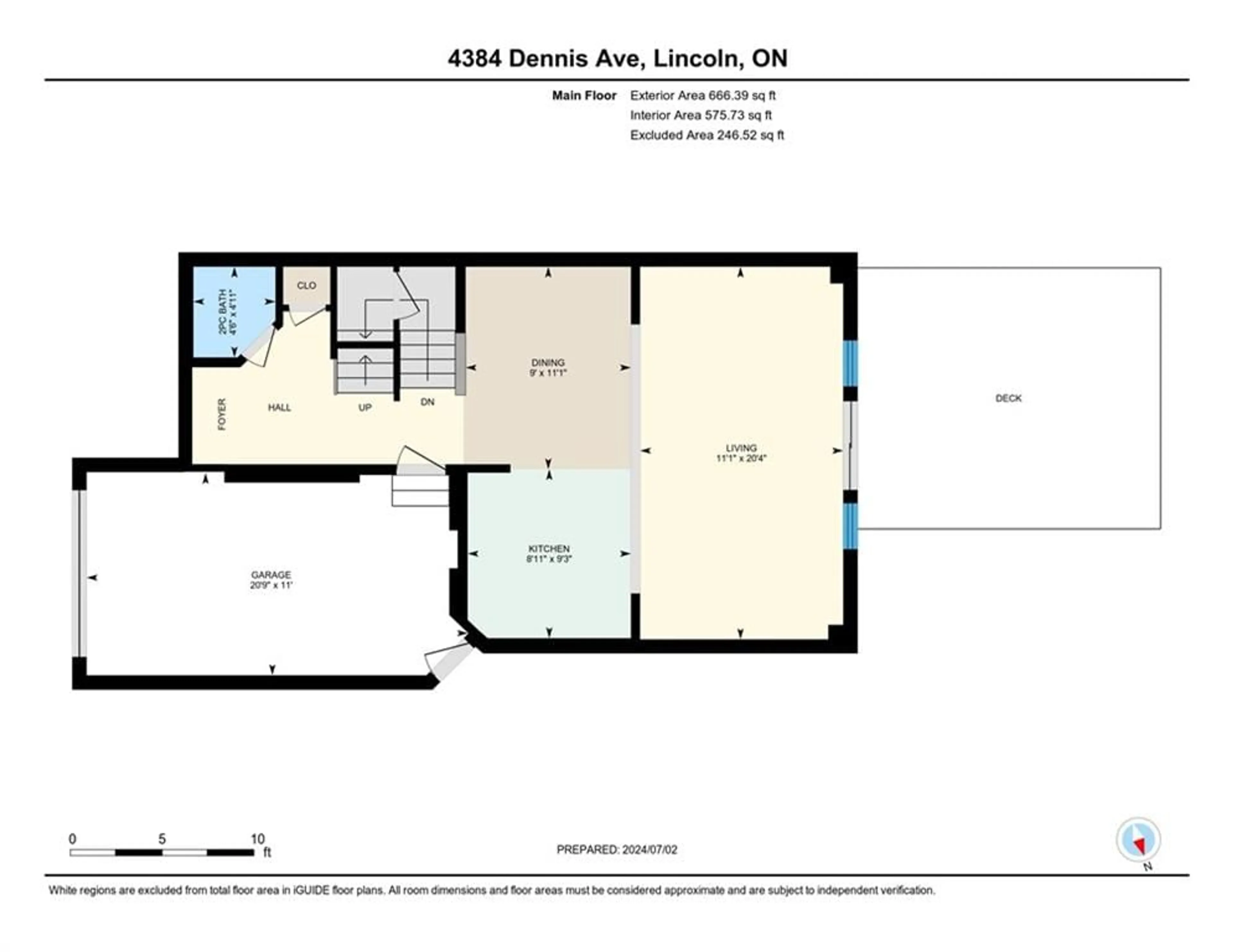 Floor plan for 4384 DENNIS Ave, Beamsville Ontario L3J 1N2