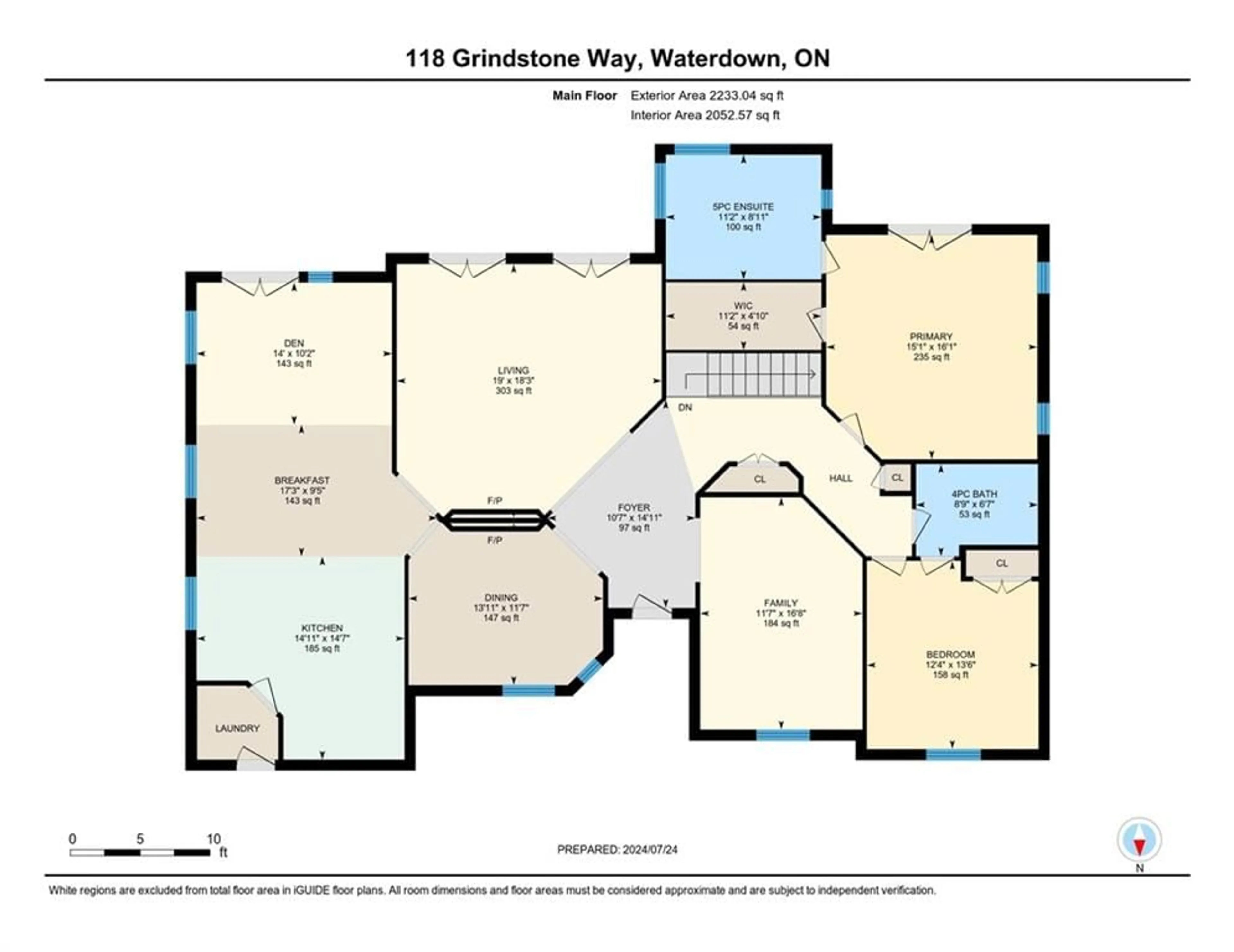 Floor plan for 118 Grindstone Way, Waterdown Ontario L9H 7B6