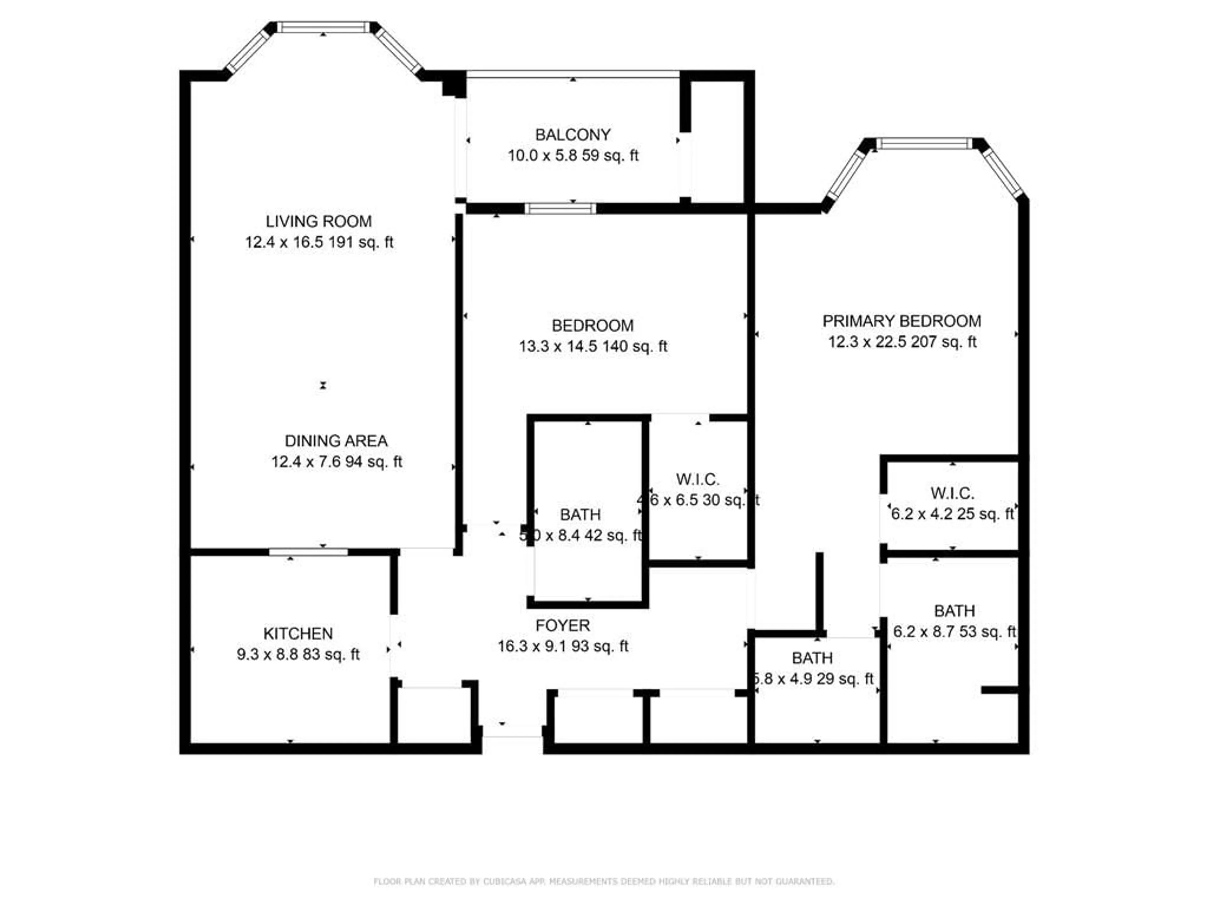 Floor plan for 1225 NORTH SHORE Blvd #608, Burlington Ontario L7S 1Z6