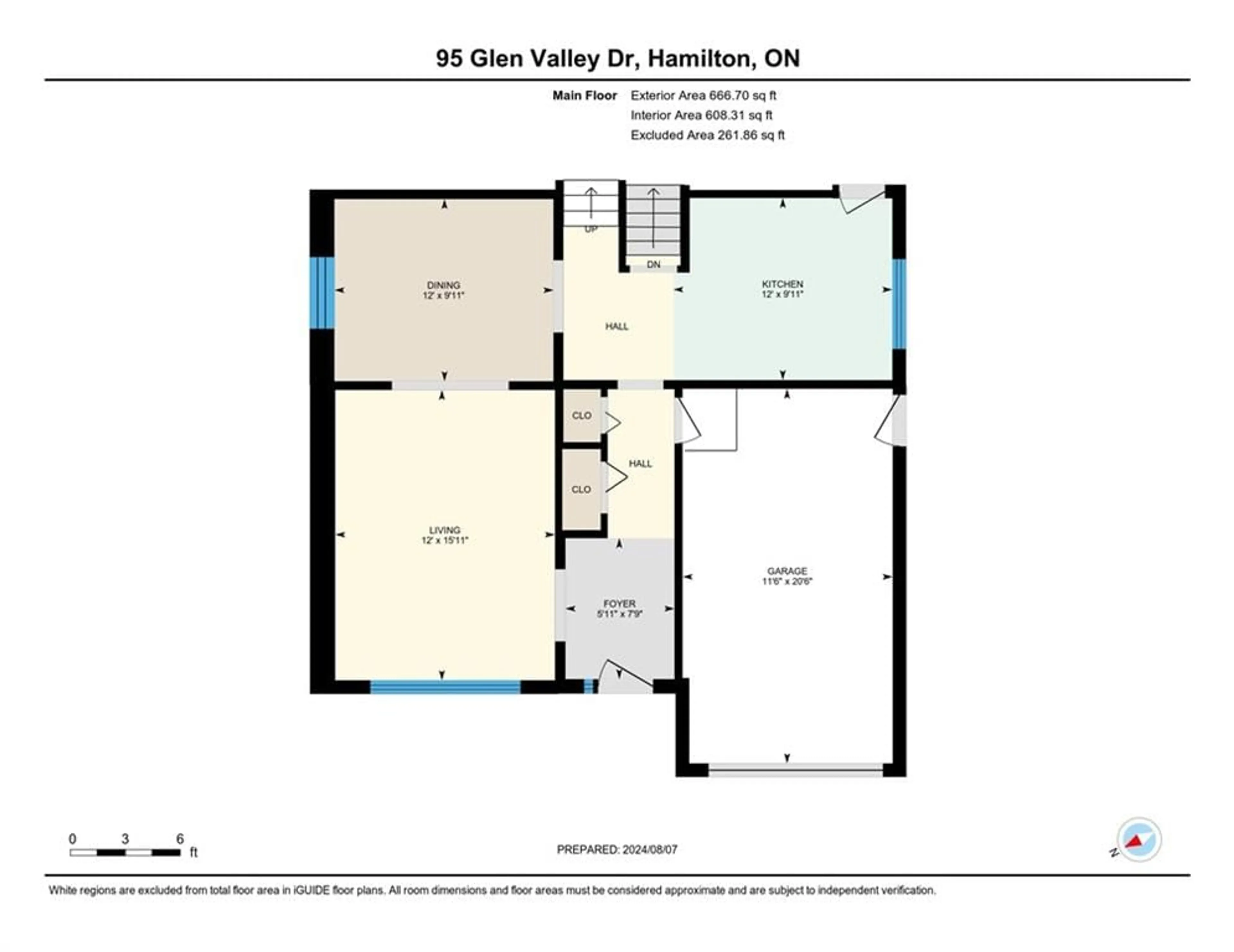 Floor plan for 95 GLEN VALLEY Dr, Hamilton Ontario L8K 6A1