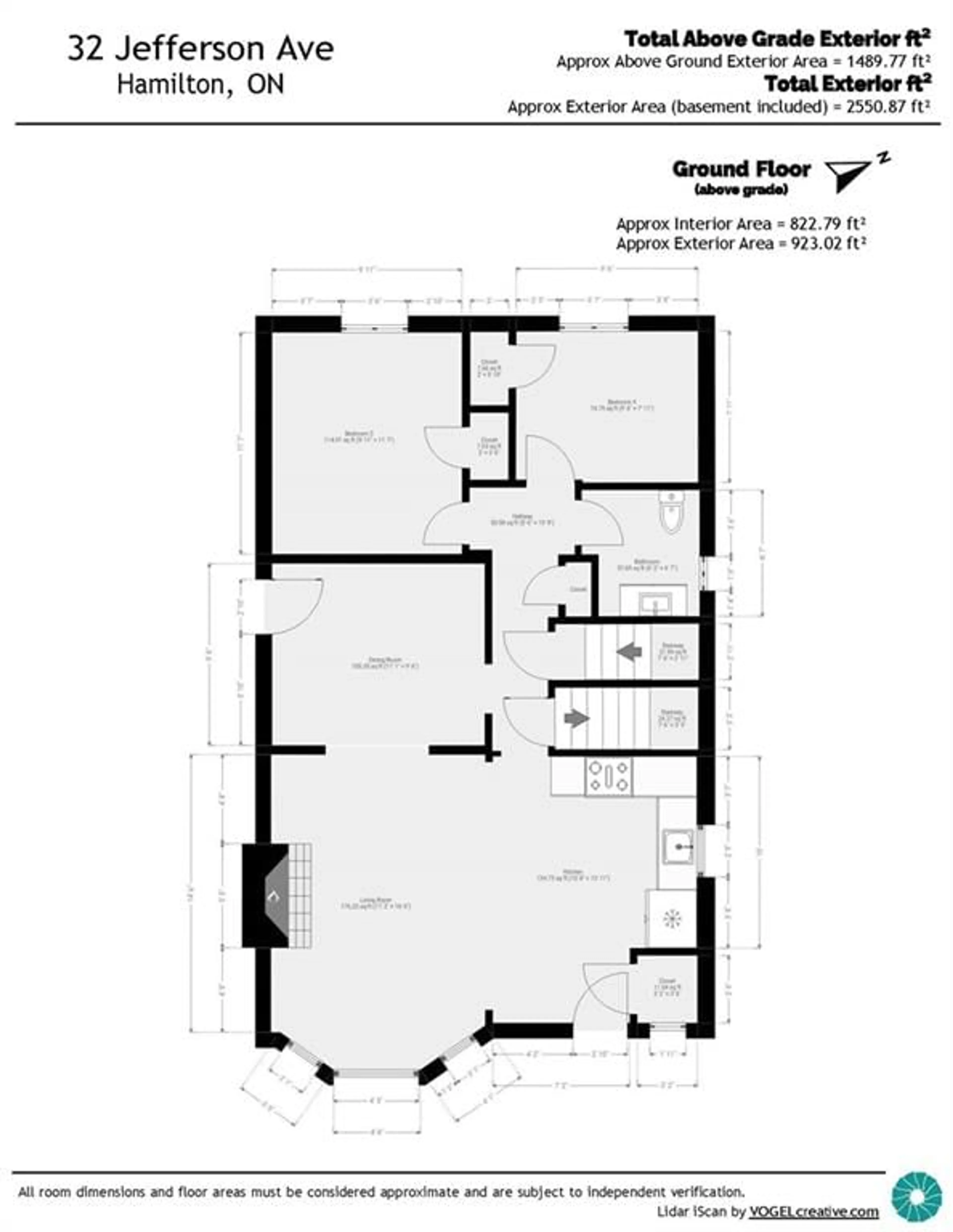 Floor plan for 32 JEFFERSON Ave, Hamilton Ontario L8H 1A7