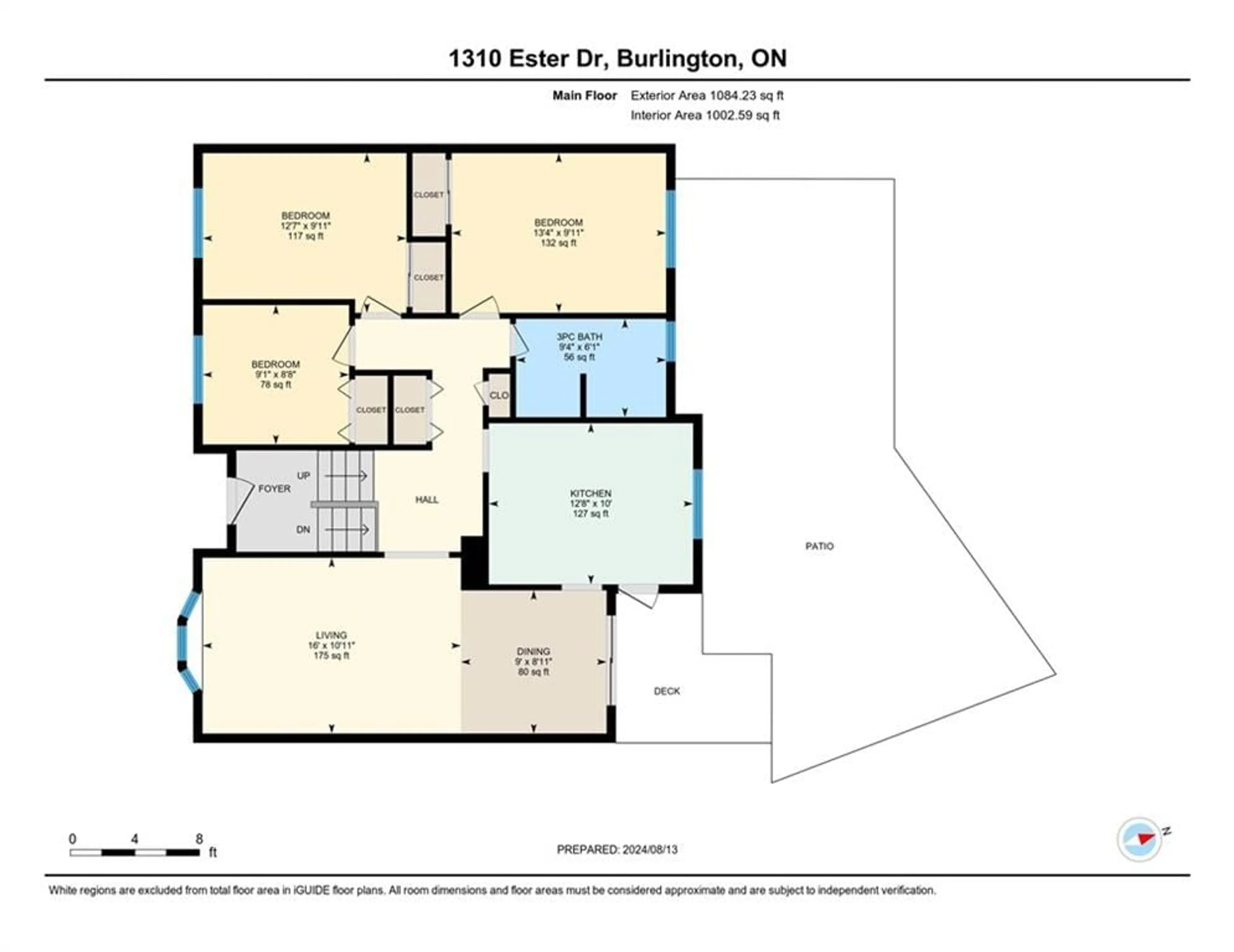 Floor plan for 1310 ESTER Dr, Burlington Ontario L7P 1L1