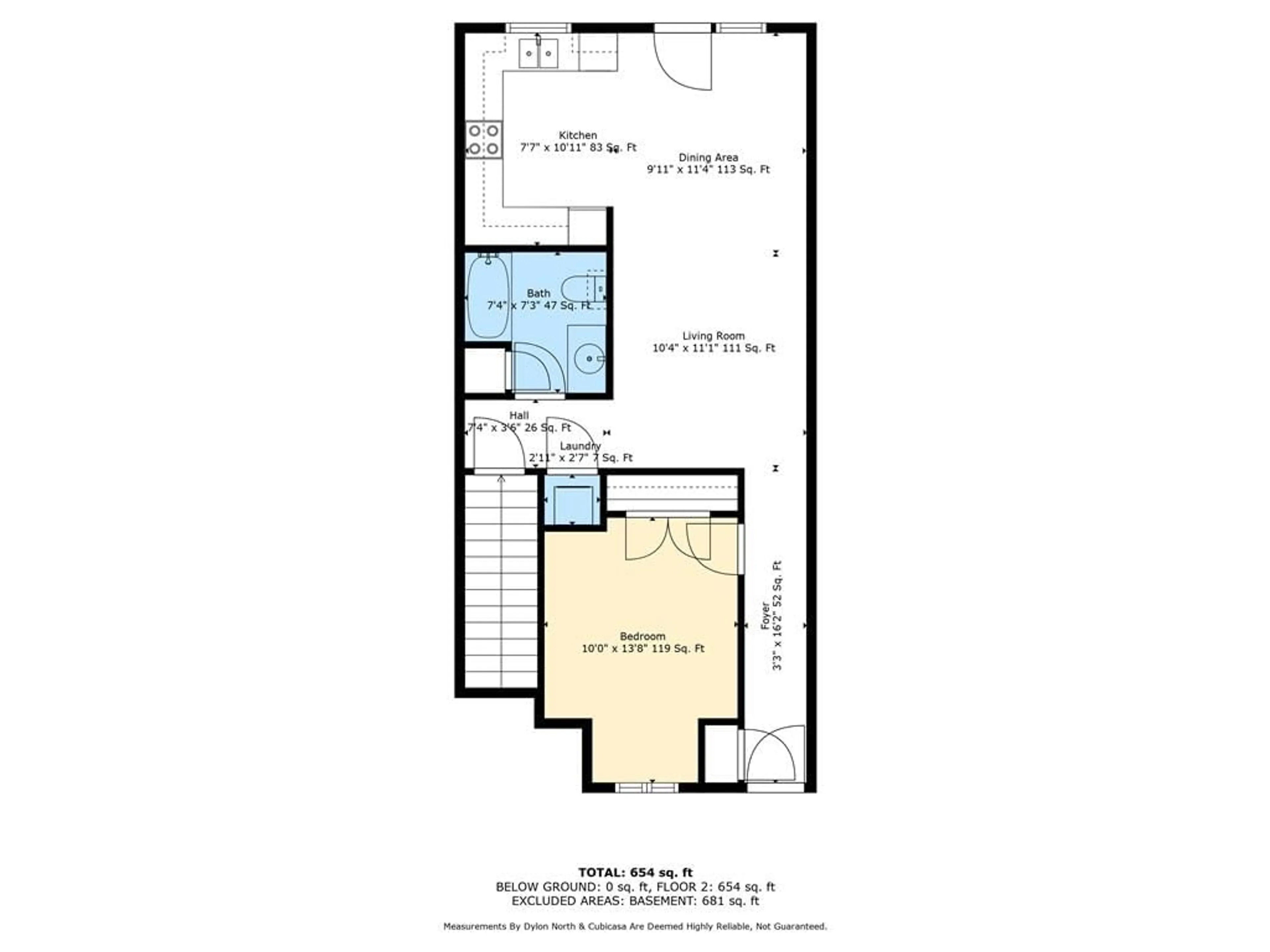 Floor plan for 290 Barton St #6, Hamilton Ontario L8R 3P3