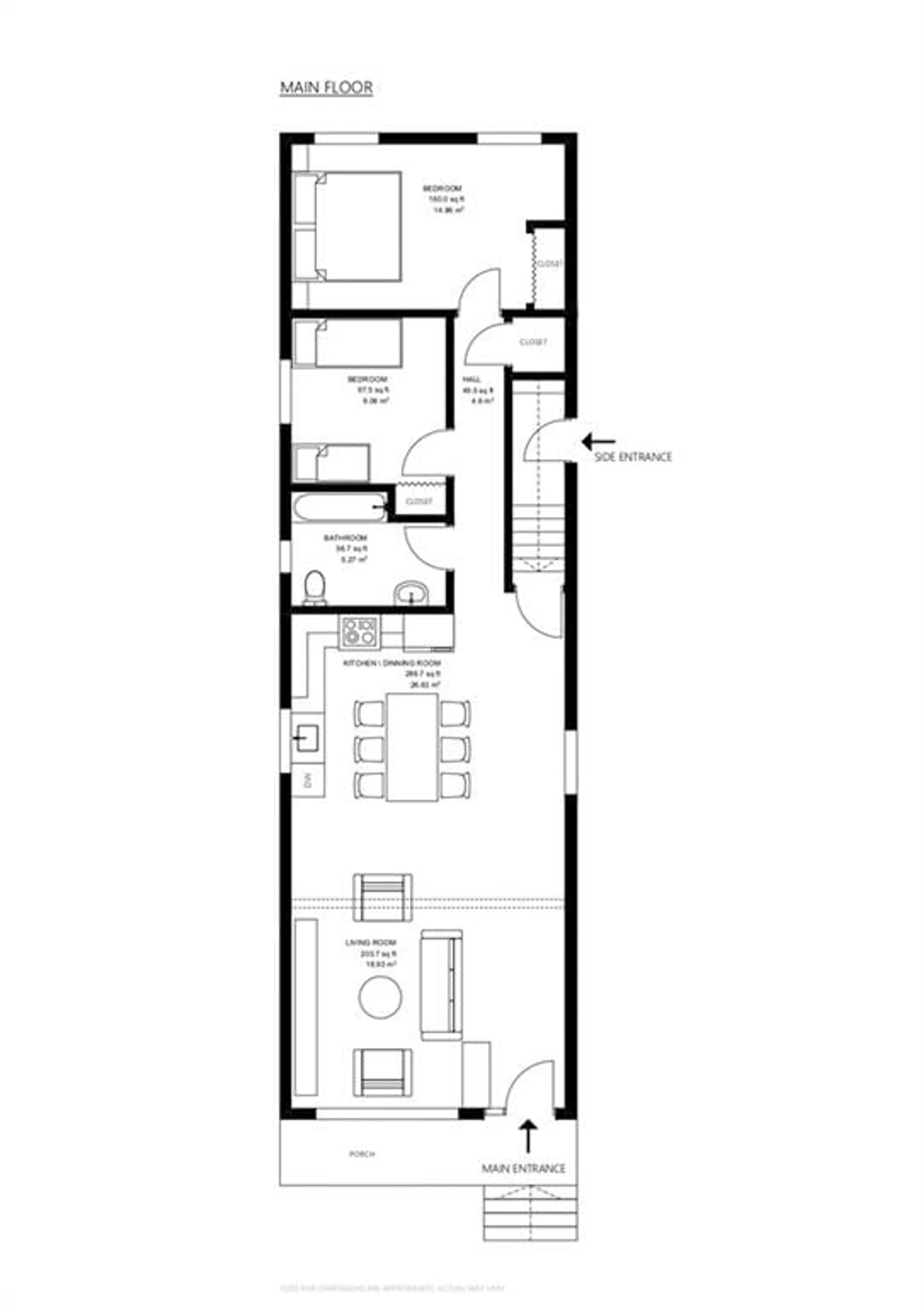 Floor plan for 127 WEST Ave, Hamilton Ontario L8L 5C4