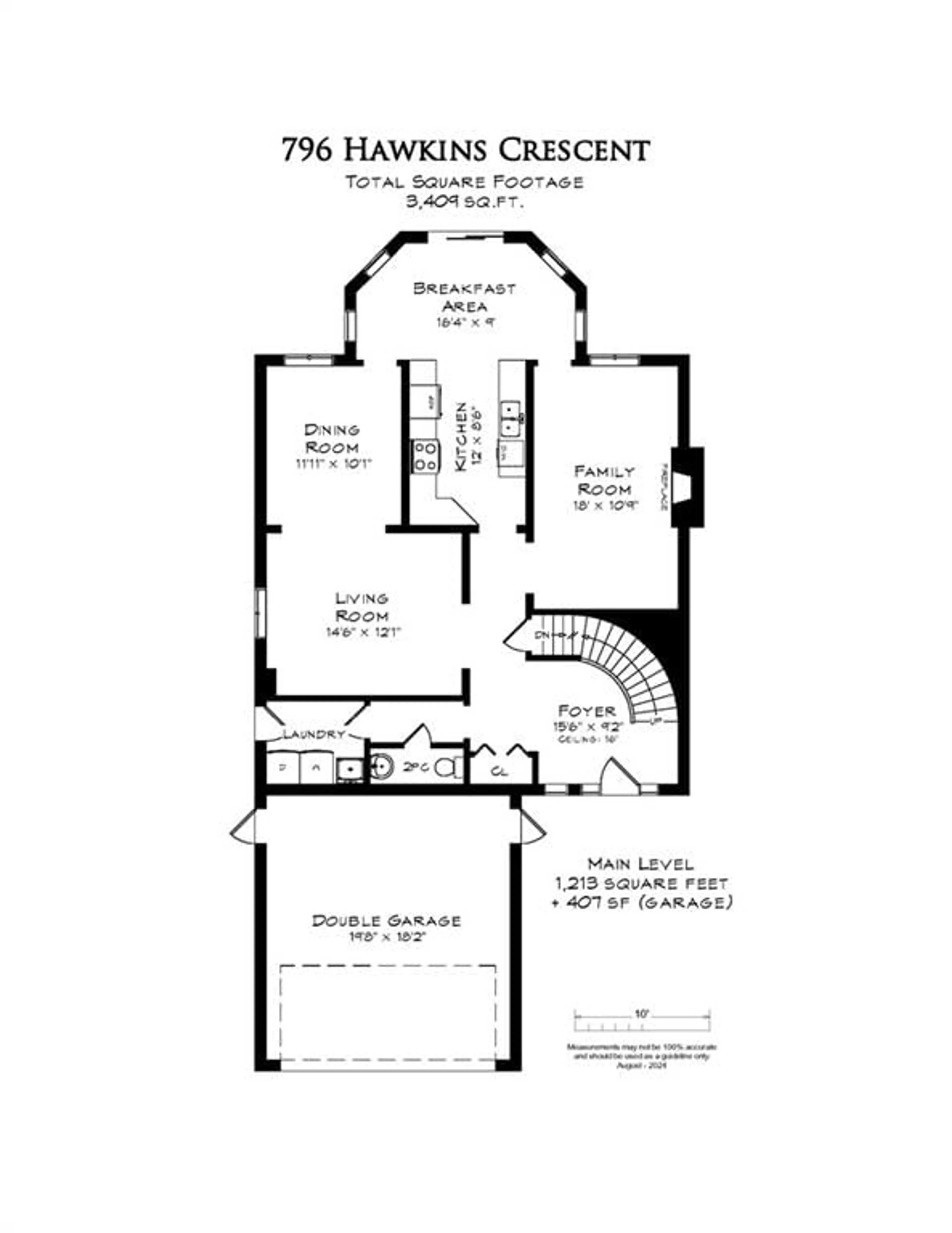 Floor plan for 796 HAWKINS Cres, Burlington Ontario L7S 2C3